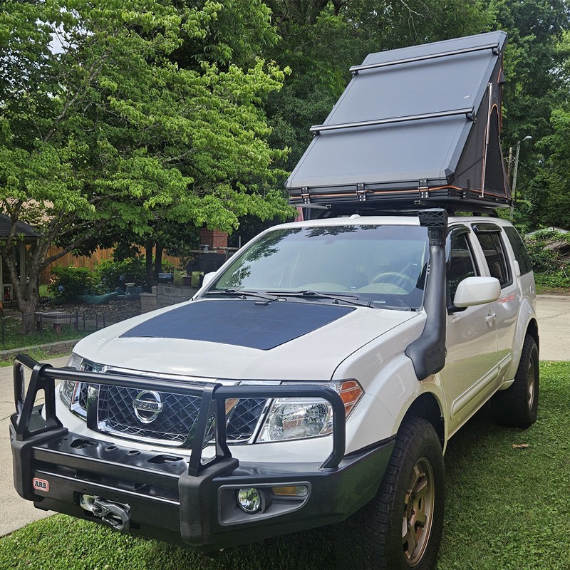 Lensun 100W 12V Hood Flexible Solar Panel for Nissan Pathfinder 3rd Gen Best New