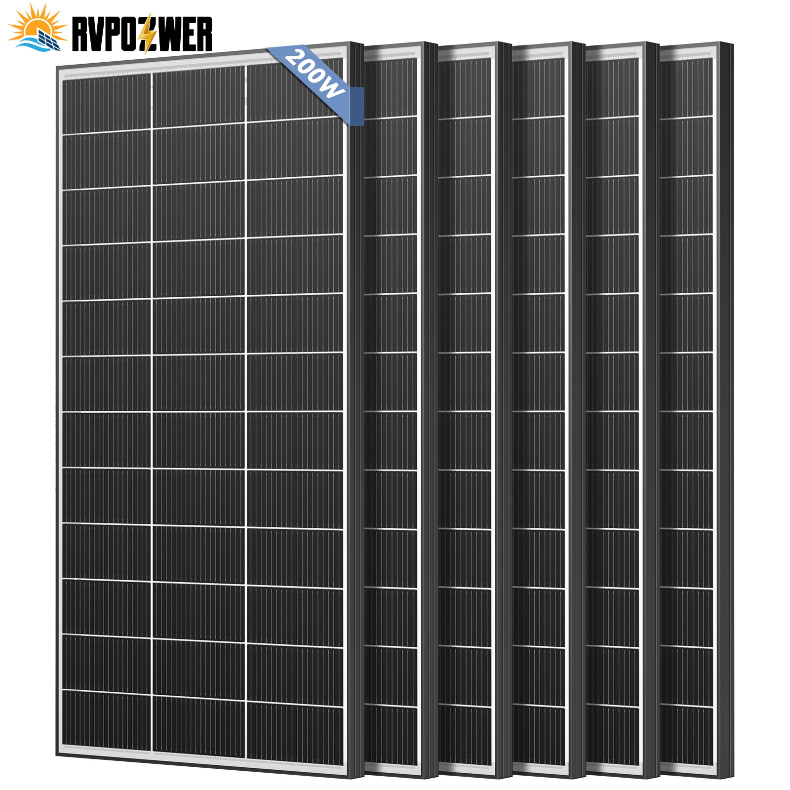 200W 1200W Bifacial N-type Solar Panel 12V Mono 18BB High-Efficiency PV Off-Grid