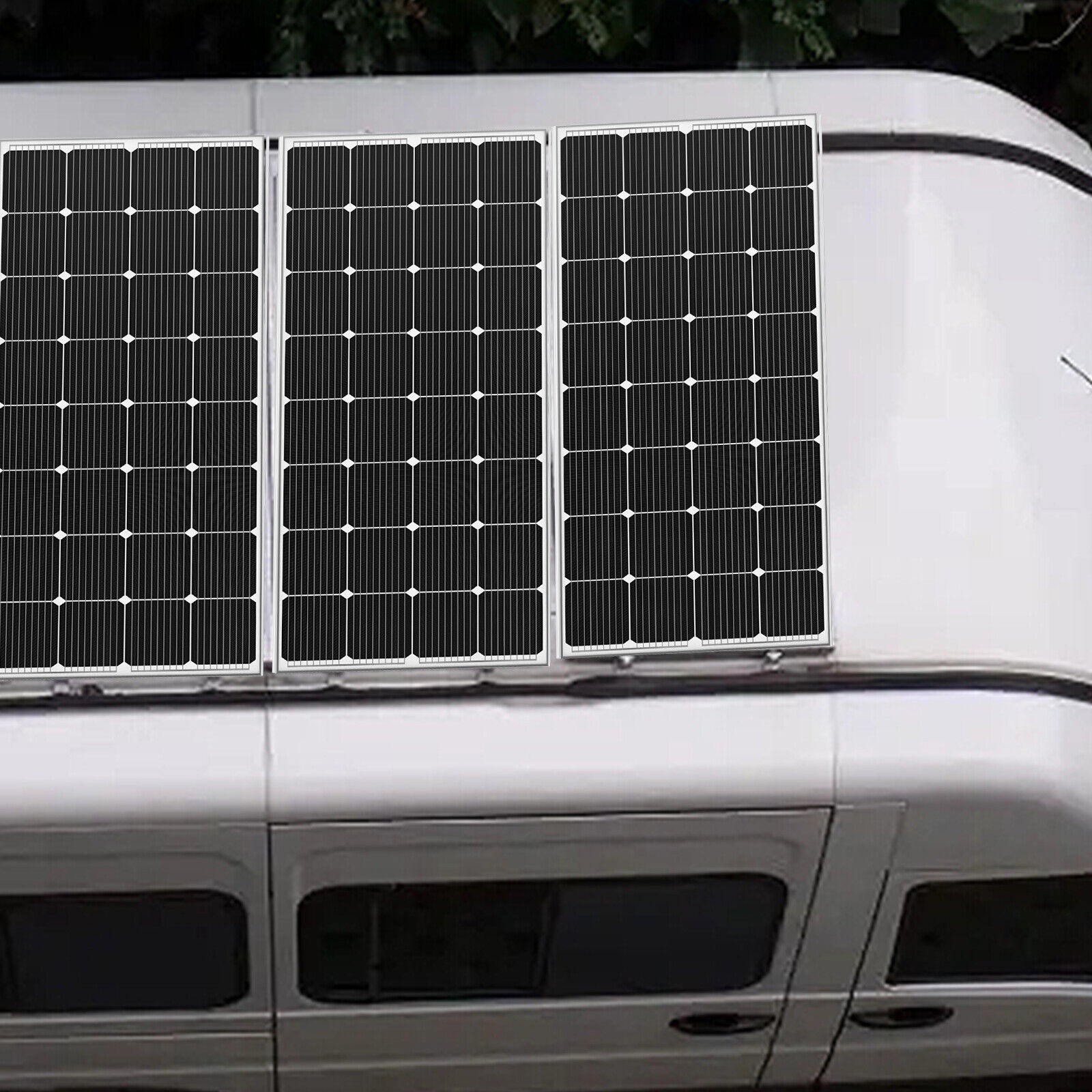 200W Solar Panel Monocrystalline Off Grid Battery Charger Home Boat RV Camping