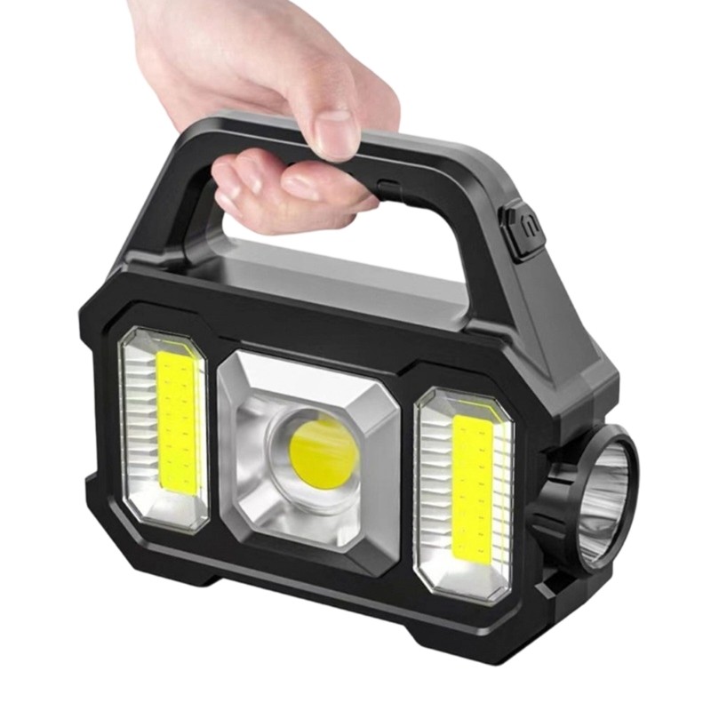 ABS Solar LED Spotlights Lantern With COBs Technology For Camping Adventure