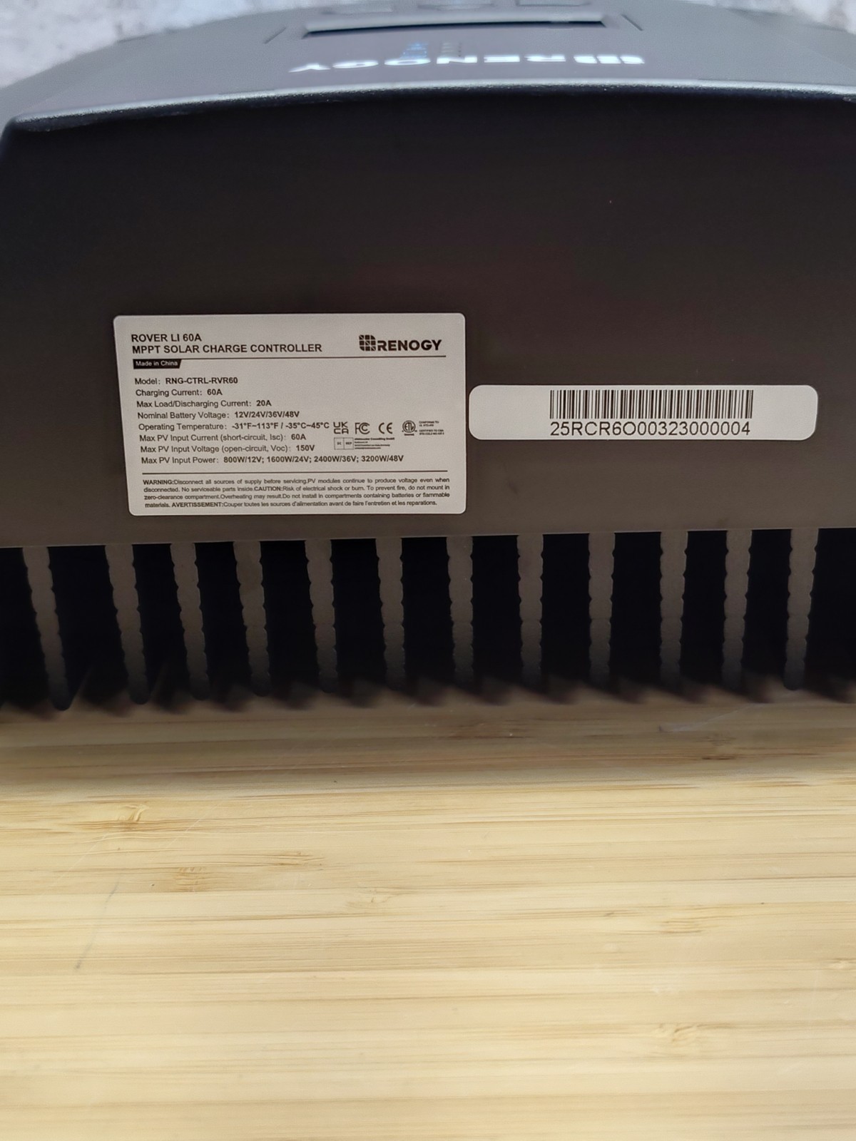 RENOGY ROVER MPPT 60amp RNG-CTRL-RVR60 12v/24v/36v/48v