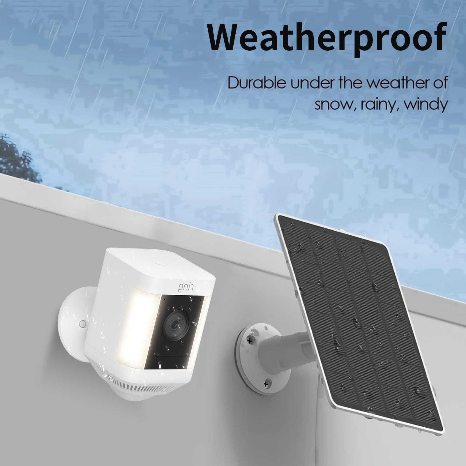 Solar Panel Charger for Ring Stick Up Cam, Stick Up Cam Pro, Ring Spotlight C…