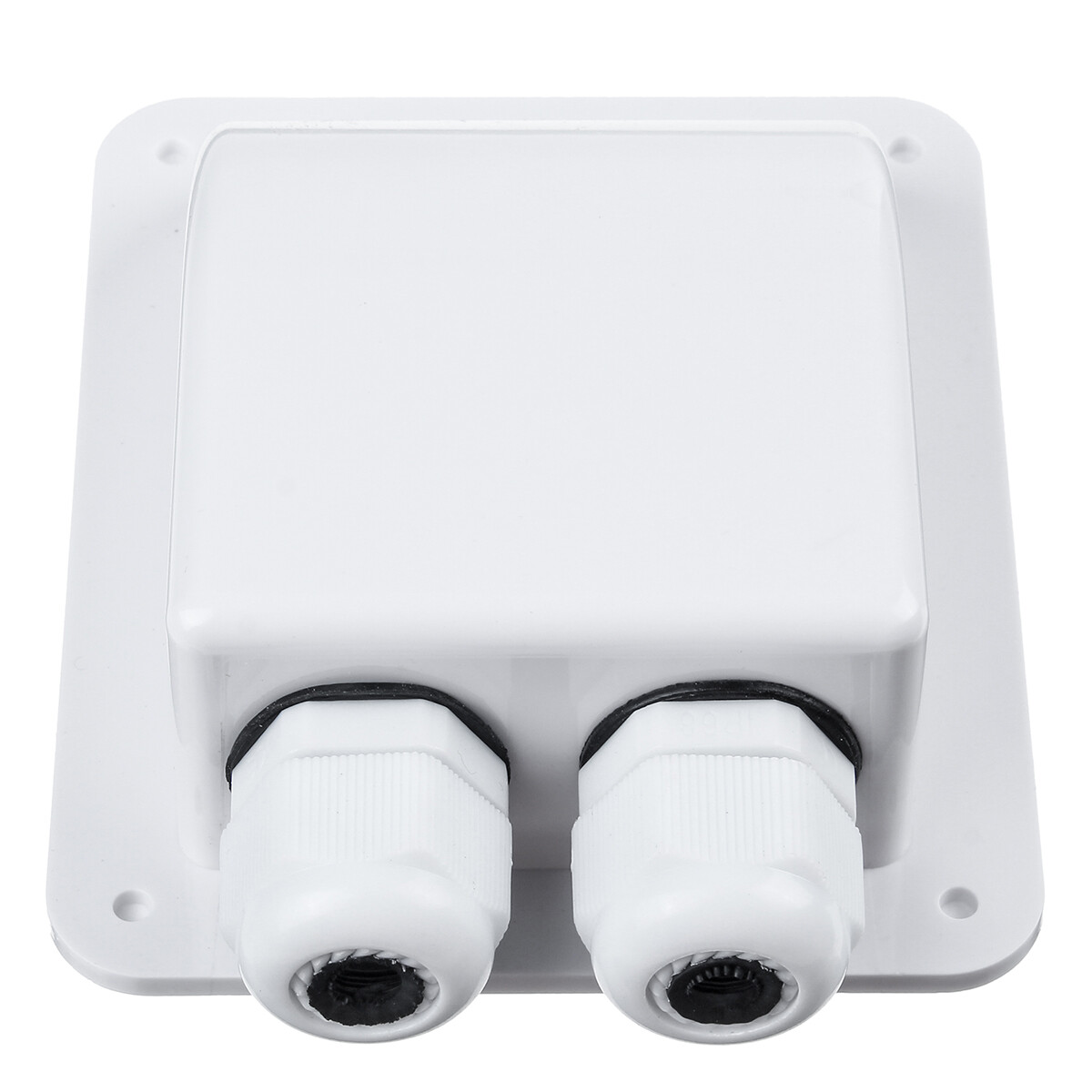 2Pcs Double Wire Cable Entry Gland Box Roof Solar Panel Junction Box RV Caravan