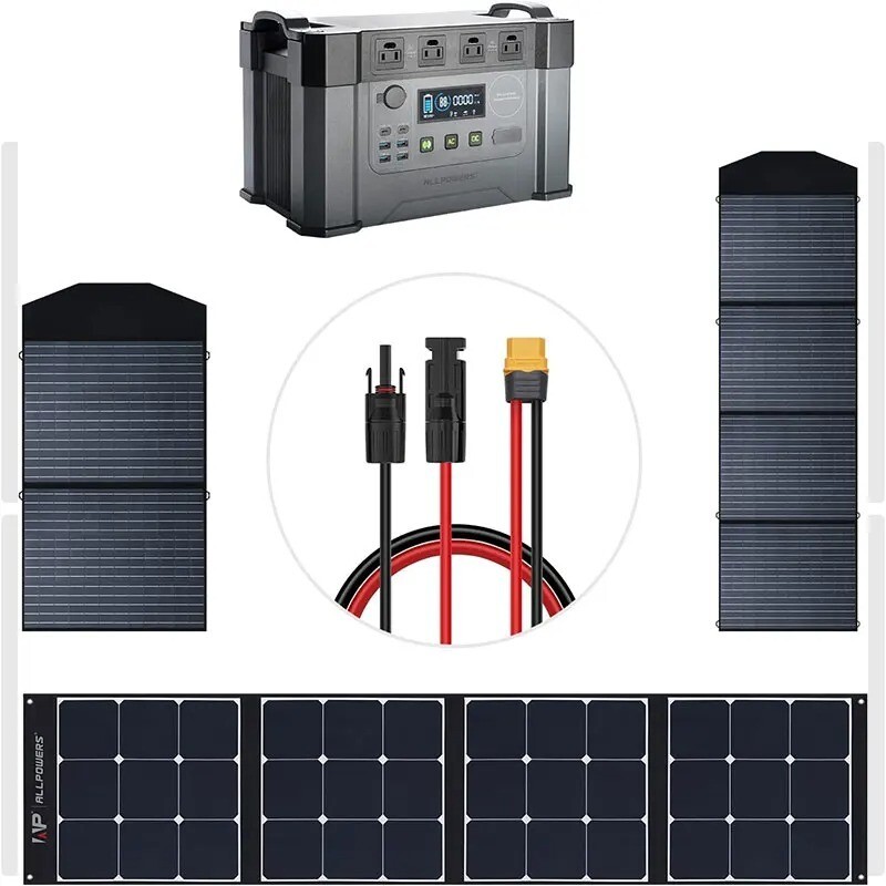 Solar Panel Connector to XT60 Solar Charging Cable for ALLPOWERS R600 R1500
