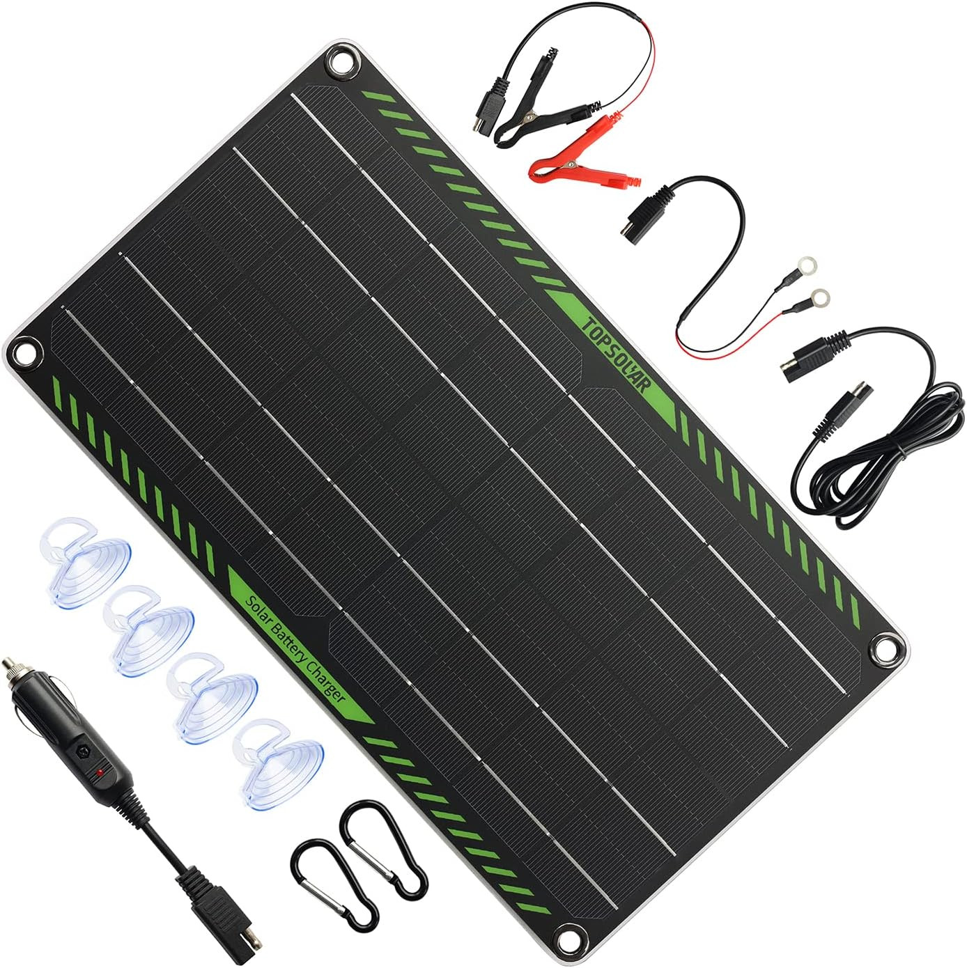 Topsolar 10 Watt 12 Volt Solar Trickle Charger 10W 12V Solar Panel Car Battery C