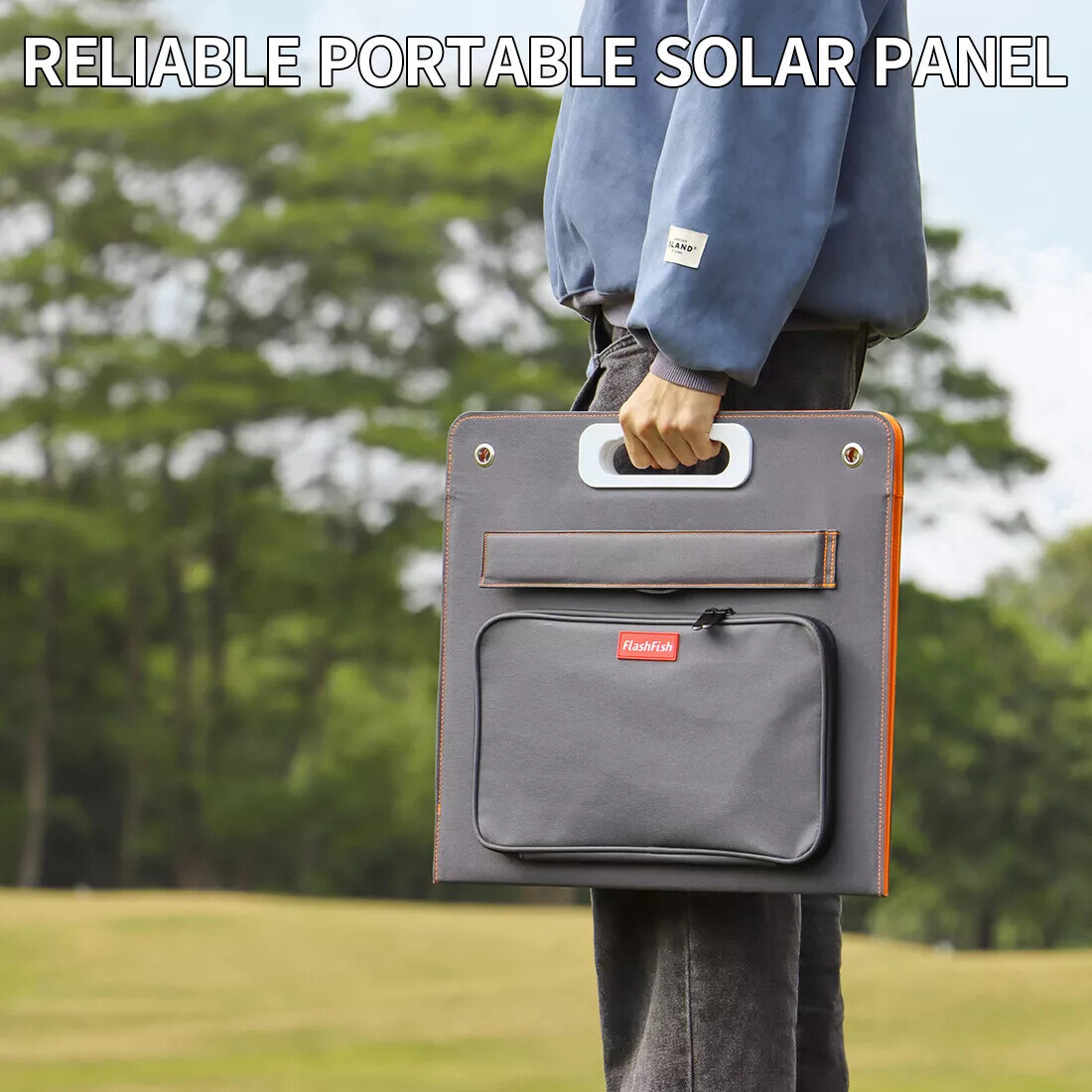 Flashfish P63 Portable Power Station 520Wh 500W With 100W Foldable Solar Panel