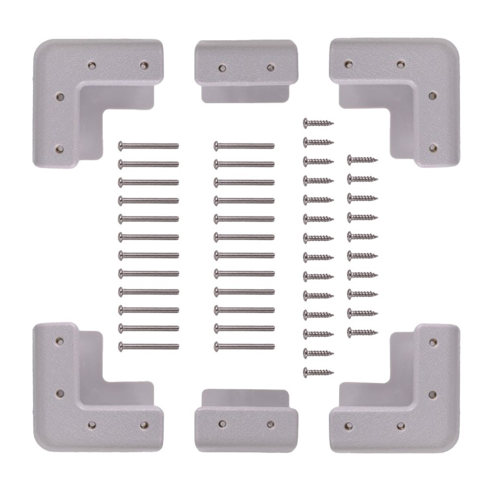 ABS Corner Bracket Kit for Solar Panel Mounting on For RV and Boat Deck