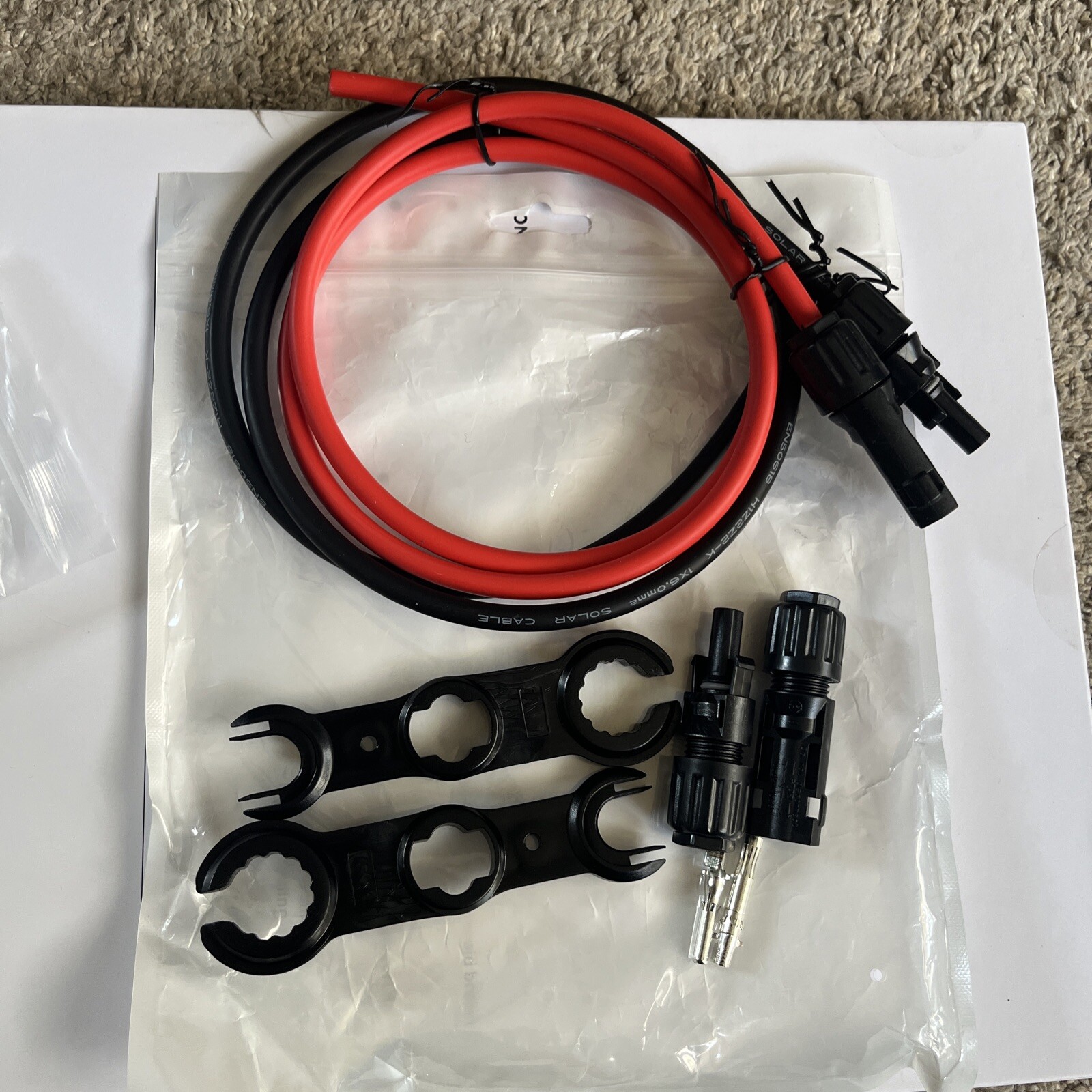 SGANGCAR Solar Extension Cable (3 Feet) Solar Panel Cable