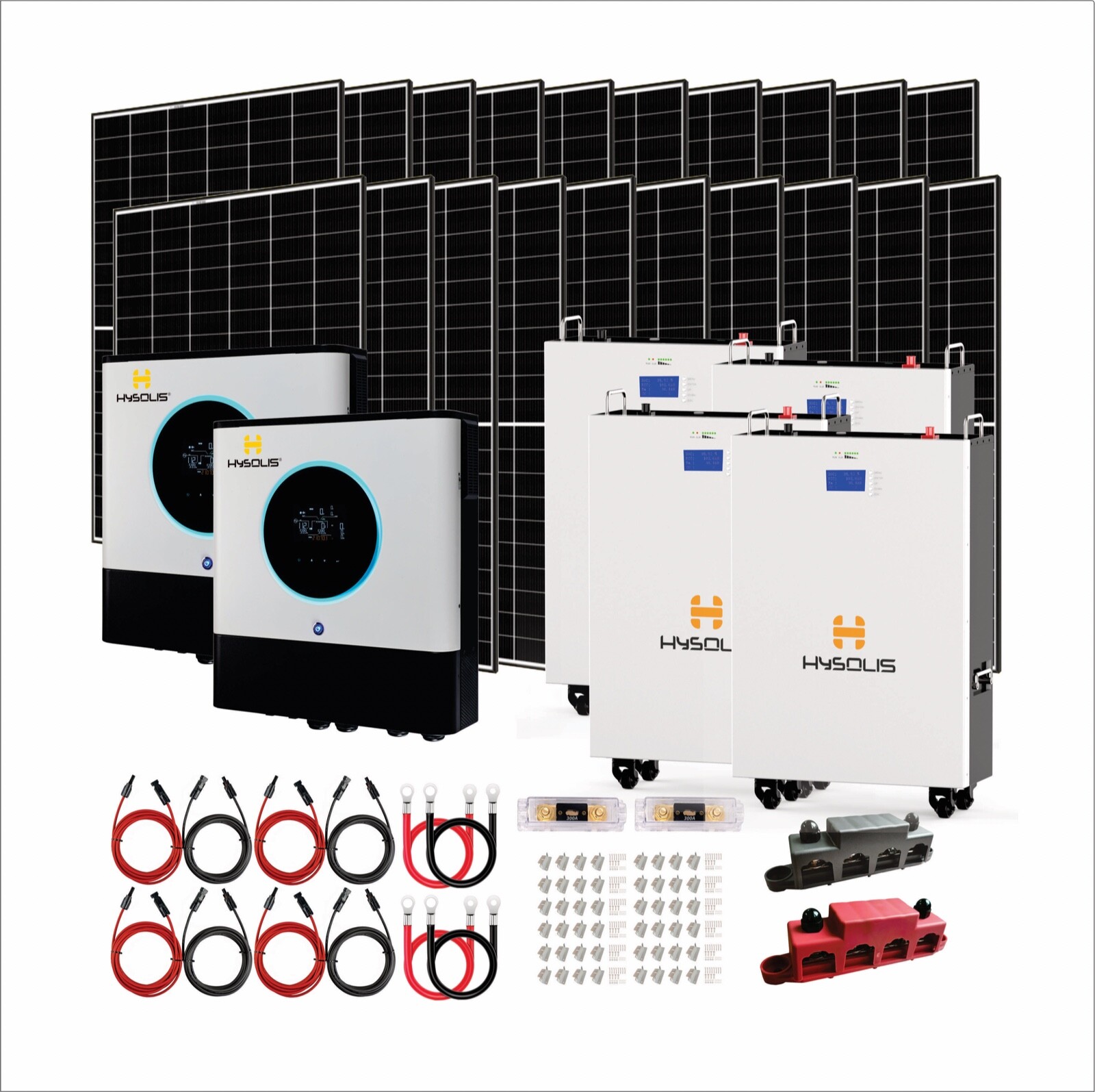 13KW Split Phase Solar Power System Complete Kit, Inverter+ Lithium Battery+ PV