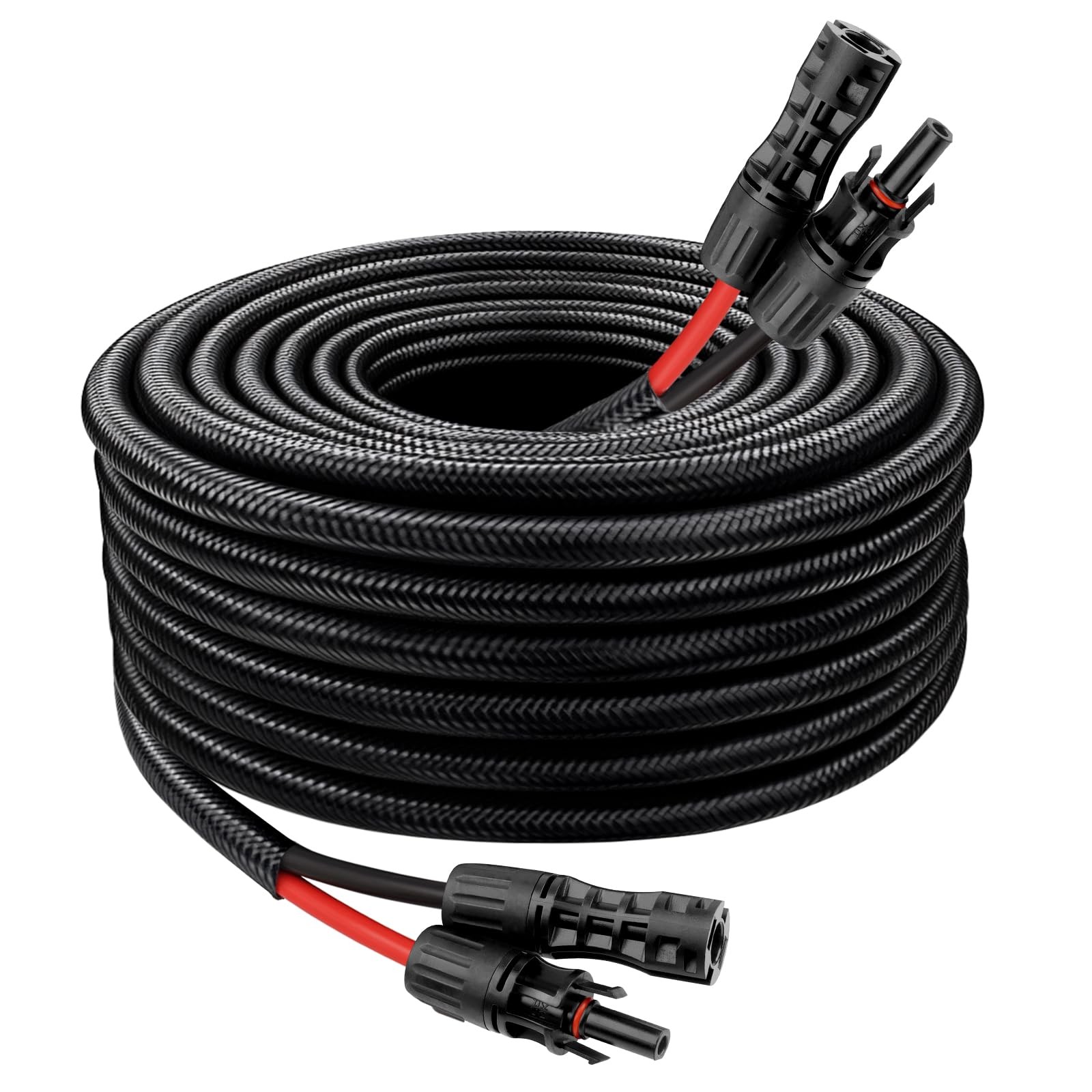 Solar Panel Extension Cable – 8AWG 20FT Solar Wire with Female & Male Waterpr…
