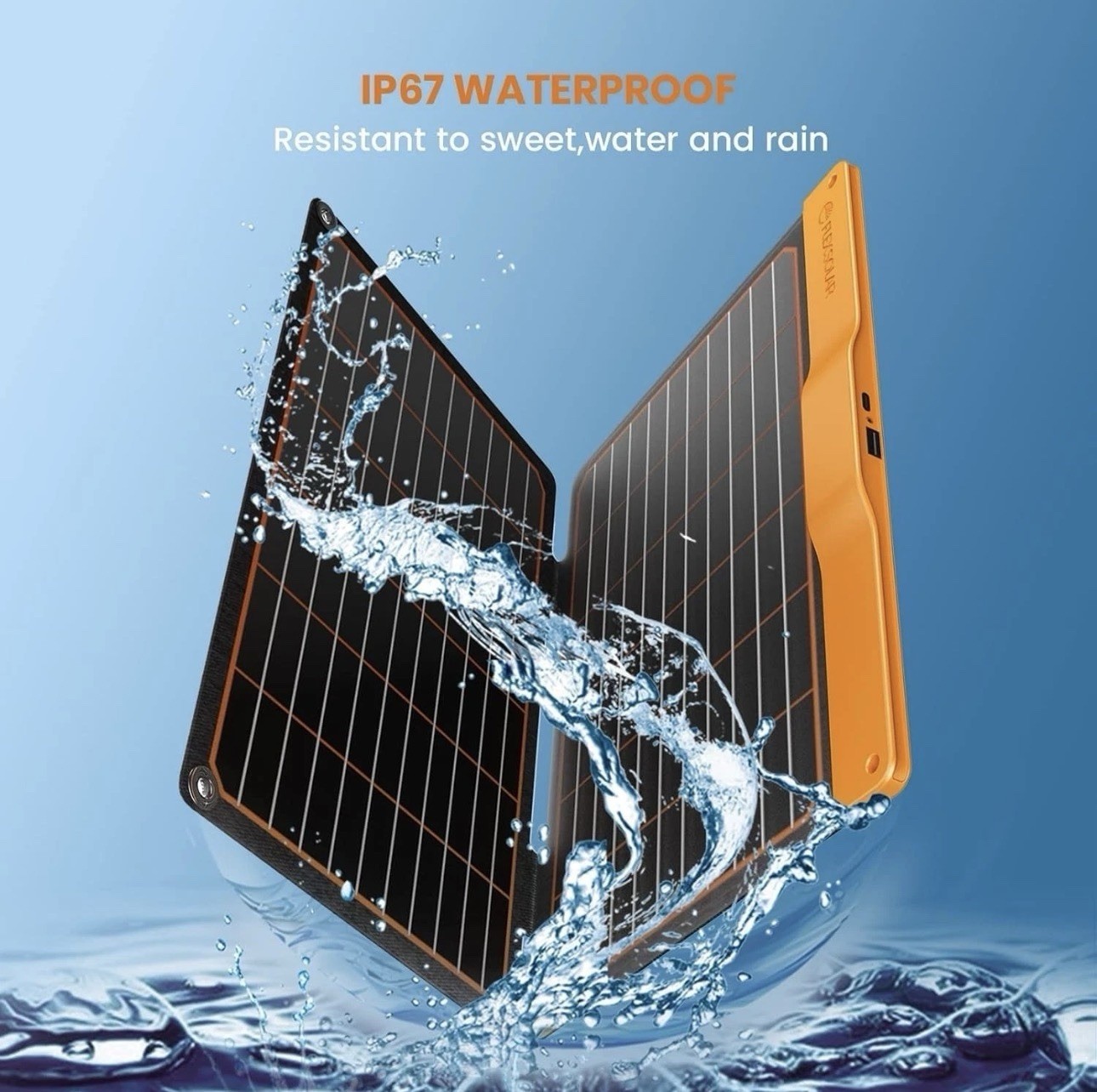 20W High Conversion Solar Panel with Dual USB Outputs for Smart Devices