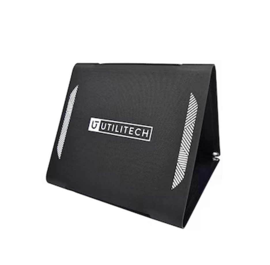 UTILITECH 15W Folding Portable Solar Charger (charges devices while in the sun)