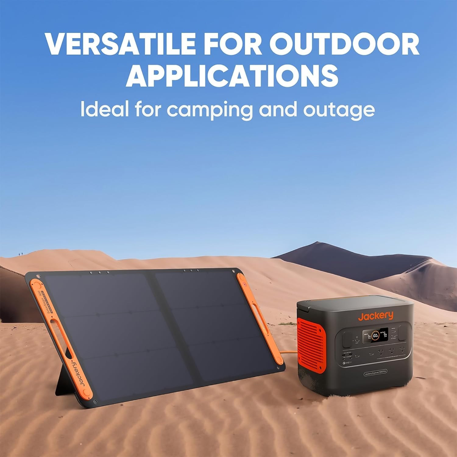 Jackery SolarSaga 100W Bifacial Portable Solar Panel for Explorer 240/300/500/10