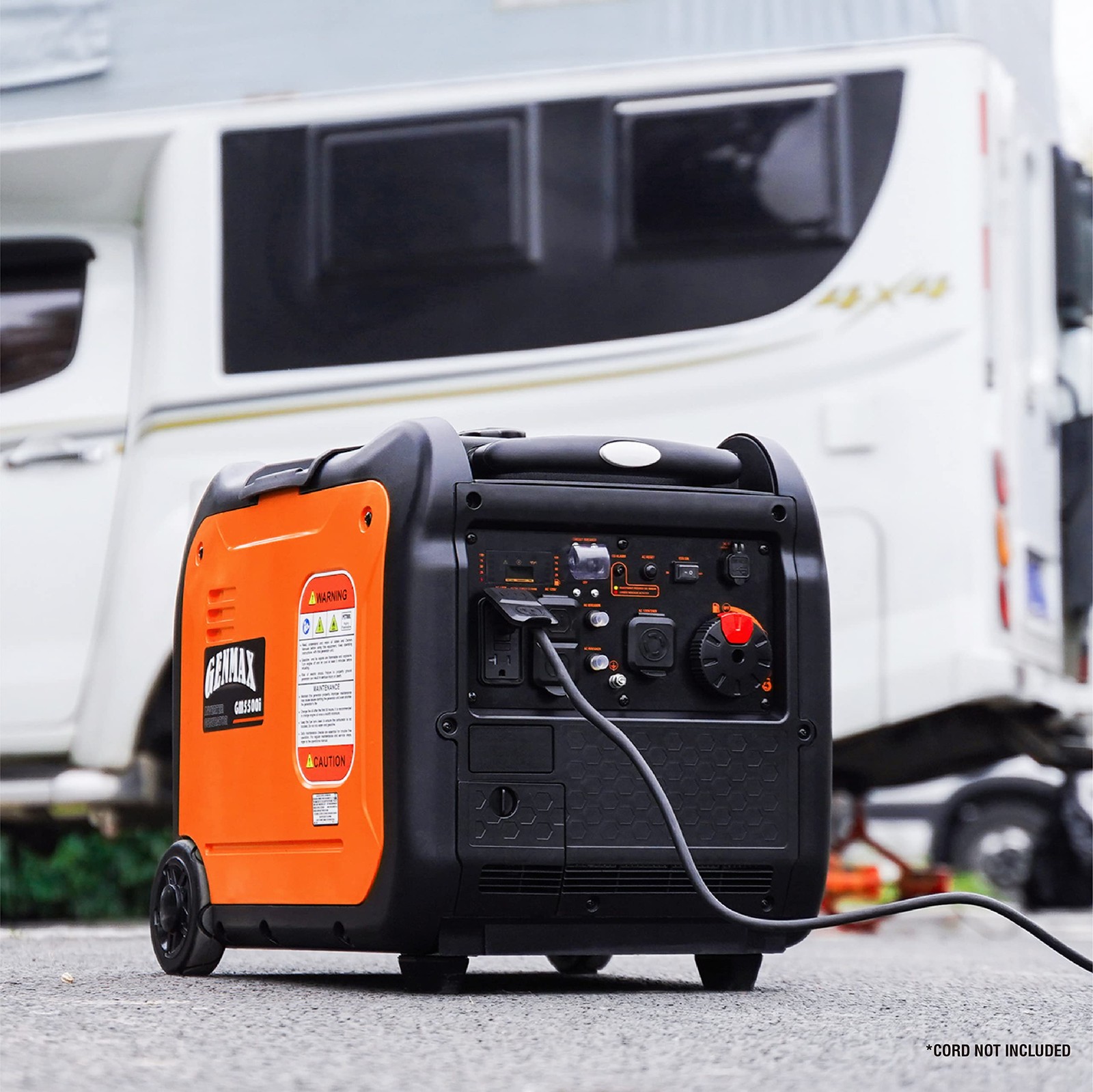 GENMAX Portable Generator，5500W Ultra-Quiet Gas Engine, EPA Compliant, Eco-Mo…