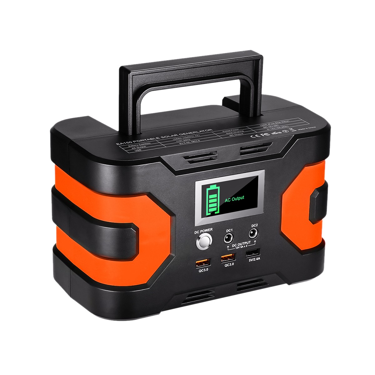 Flashfish 150W Portable Power Station 166Wh Backup Battery Camping/Hiking/Home