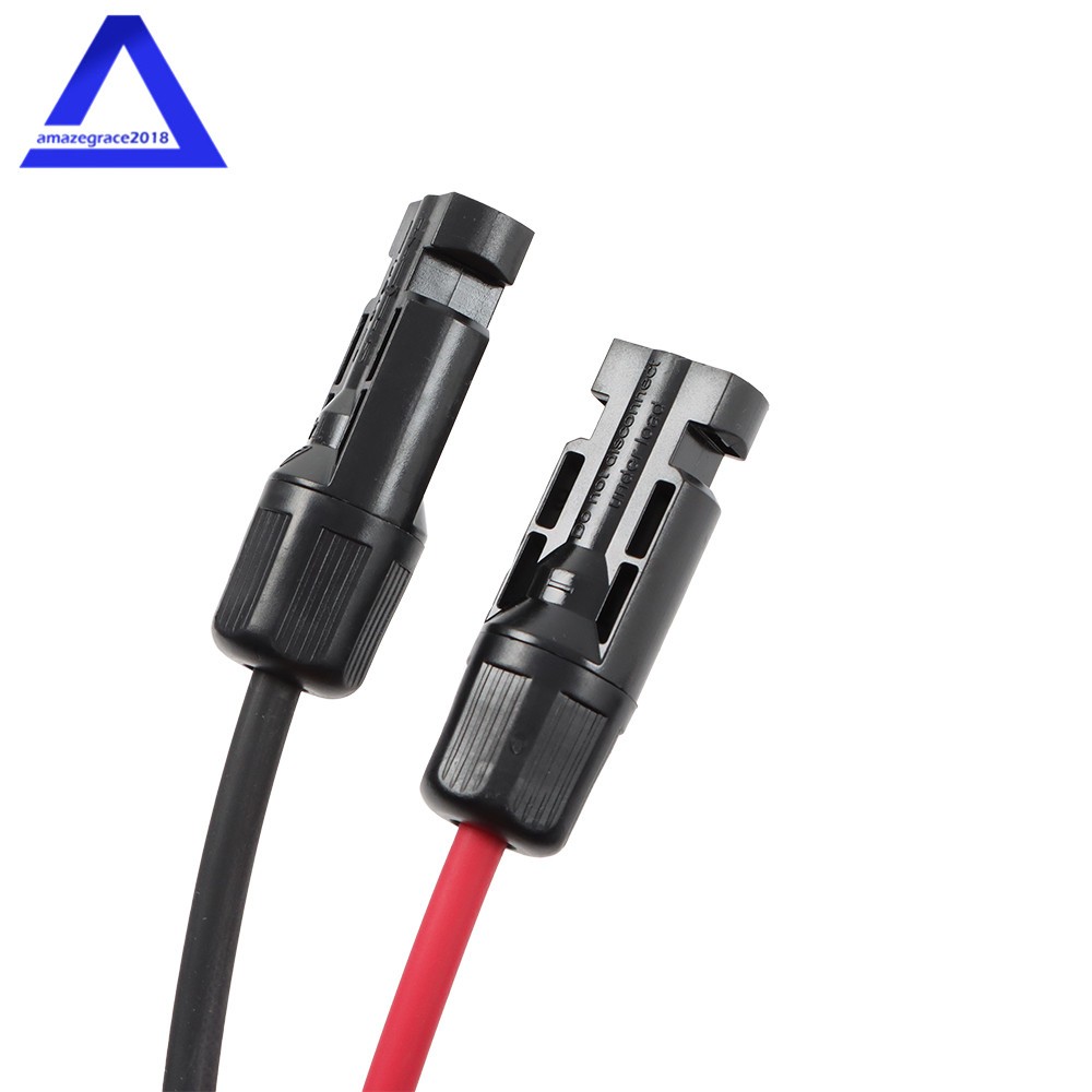12AWG 20M Solar Panel Extension Cable Black+Red W/ M4 Connector For RV/Boat