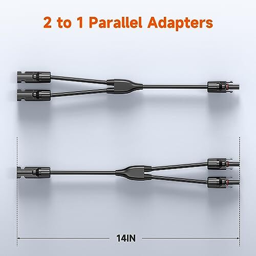 Solar Panels Connectors Y Branch Parallel Adapter Cable Wire Plug Tool Kit