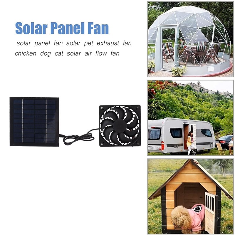 1 Solar Fan for Chicken Coop, Outdoor Exhaust Ventilation Fan for Poultry