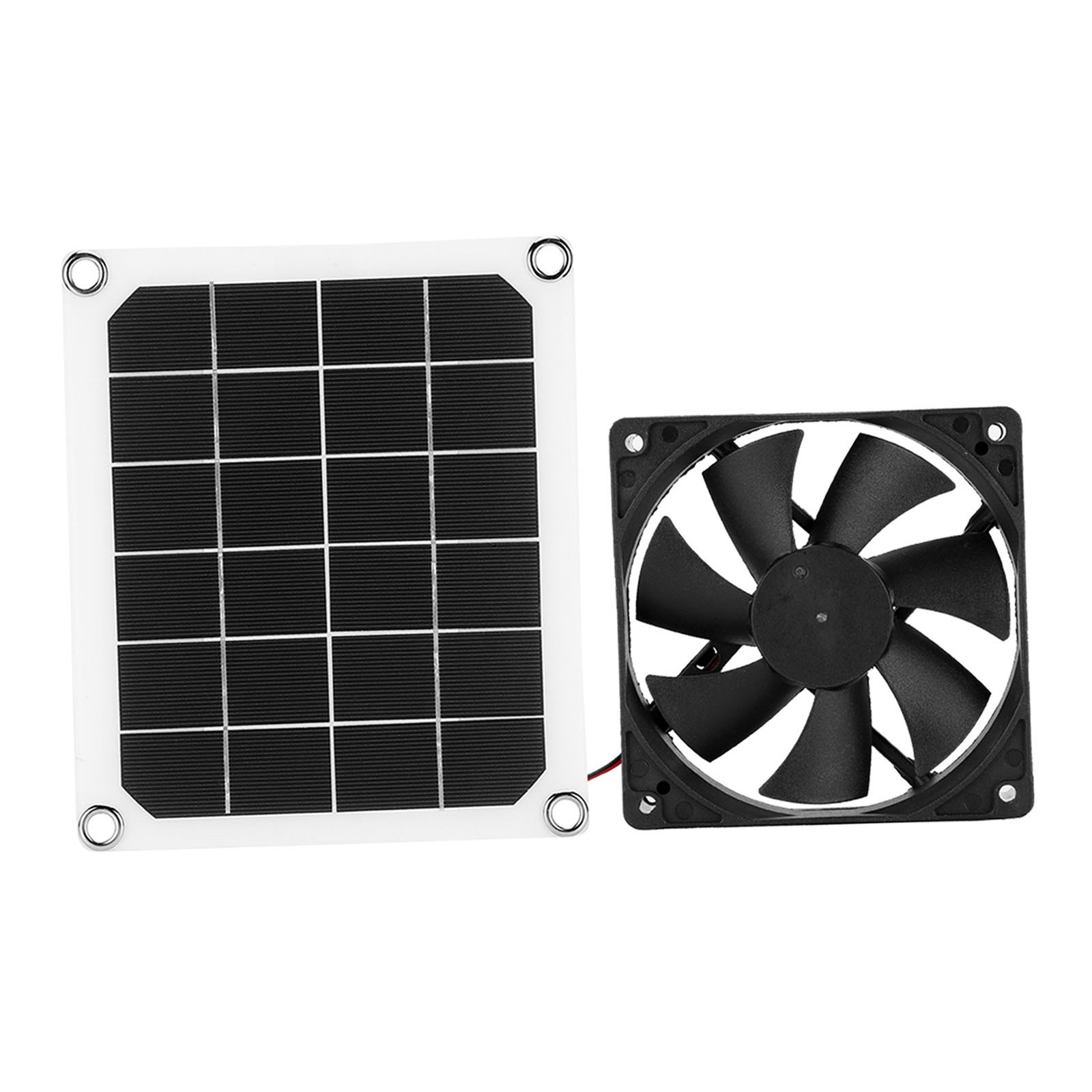10W Solar Powered Fan Kit Solar Panel Waterproof DC Exhaust Fan For Chicken Coop
