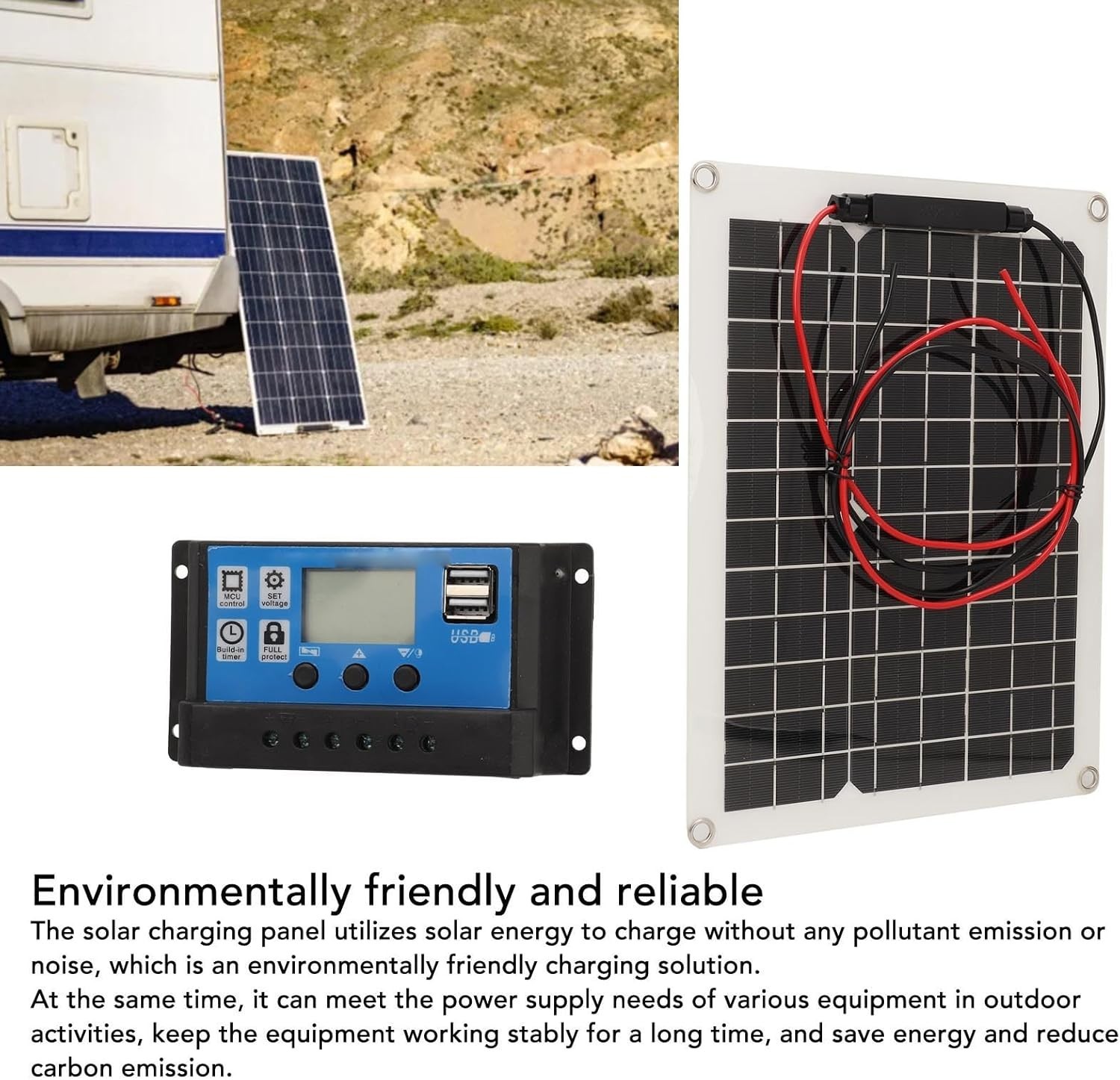 300W Solar Panel Kit DC 12V 24V 50A High Efficiency Solar Charger Waterproof…