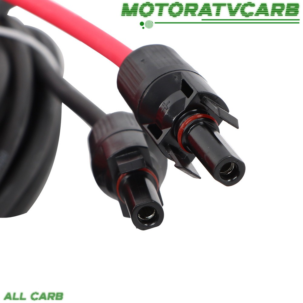 ALL-CARB 12AWG 20M Black+Red Solar Panel Extension Cable Wire+Connector
