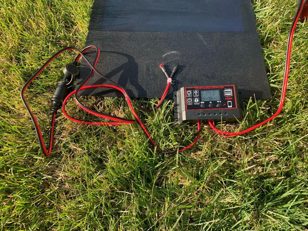 144 Watt 12 Volt Solar Panel 850 Watt Invt. 30 Amp Charge Cont. Plug and Play