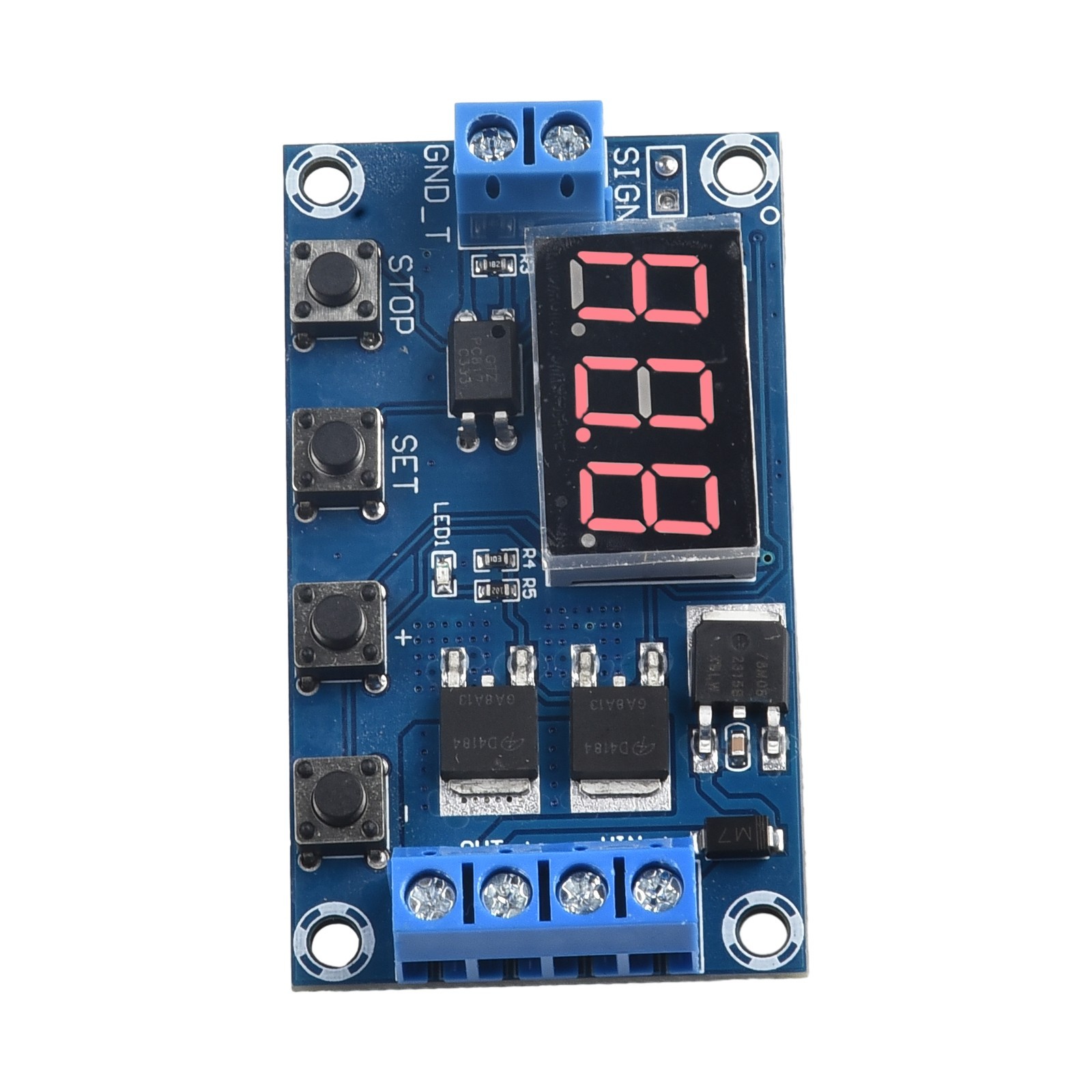 Powerful and Convenient Timer Switch Clear Interface for relay Delay Board