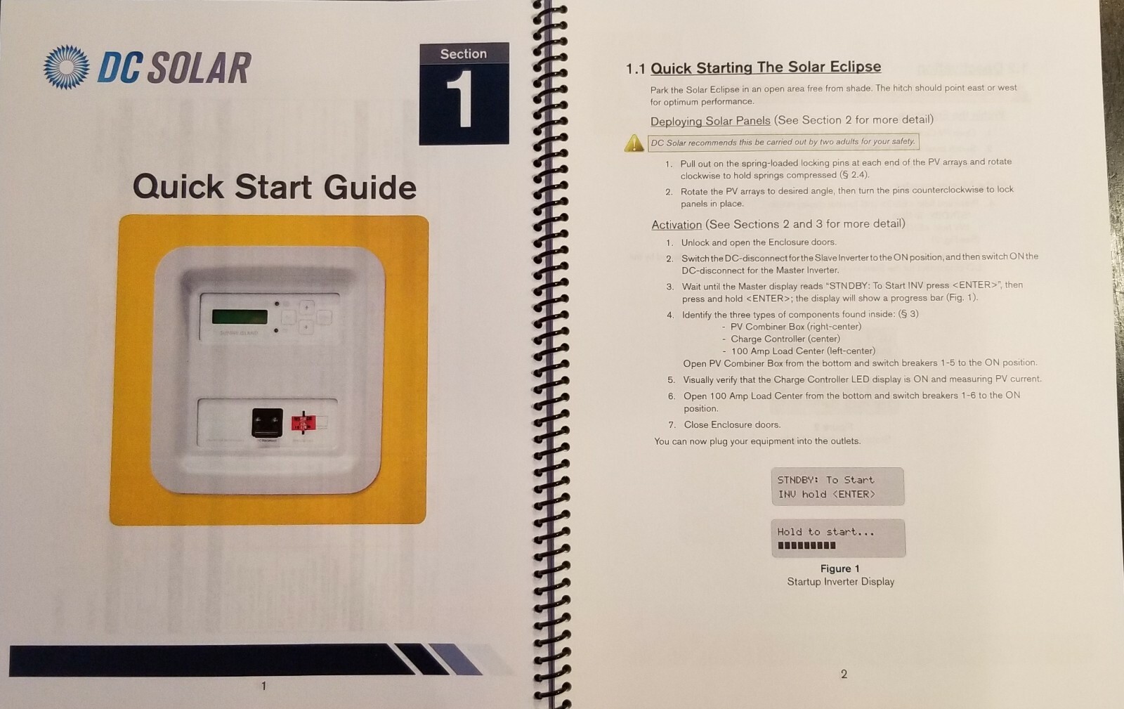 DC Solar SCT20 Hybrid EV Charger Solar Generator Operating & Technical Manual