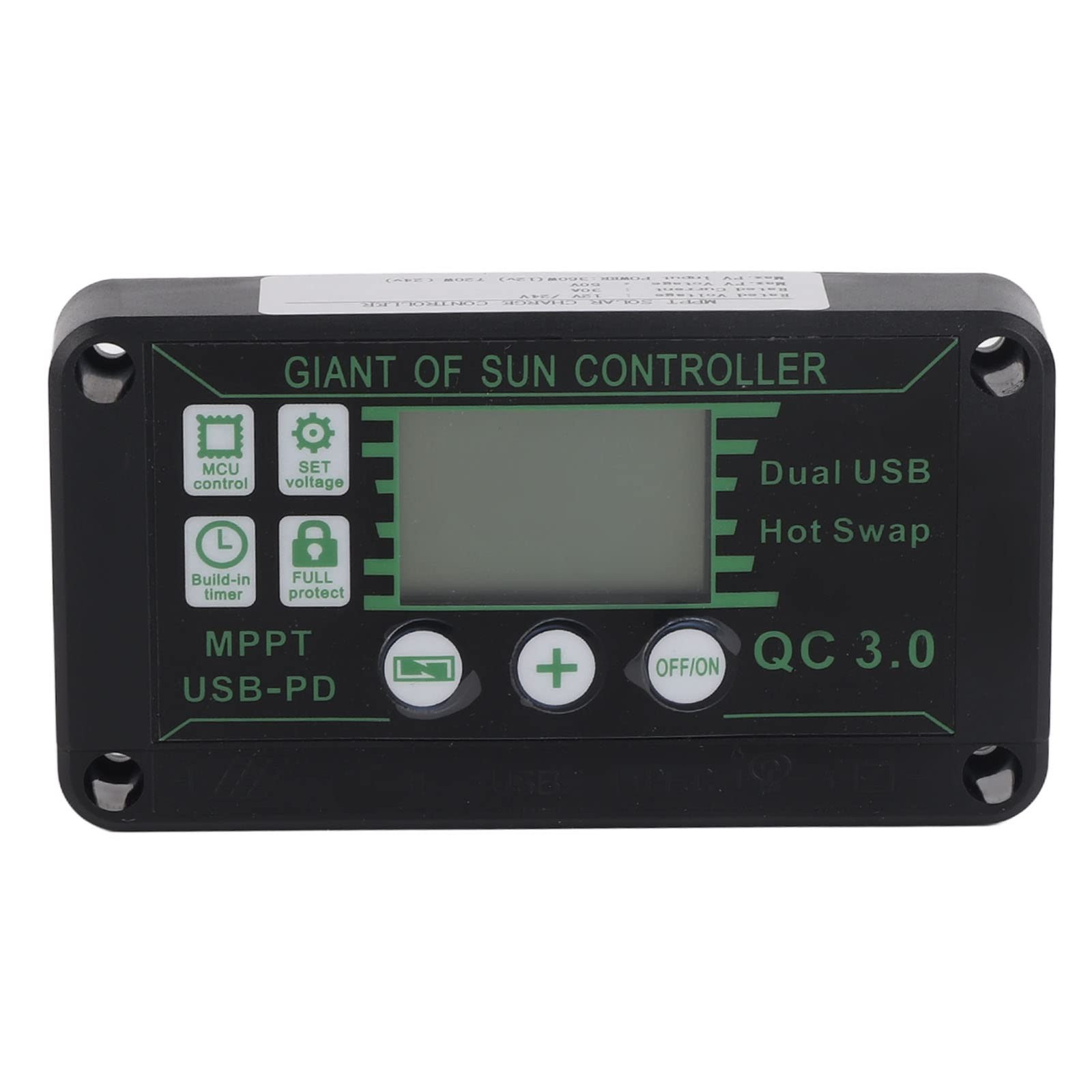 30A MPPT Solar Controller and Solar Panel Kit, 12V 24V 50W Waterproof Solar P…