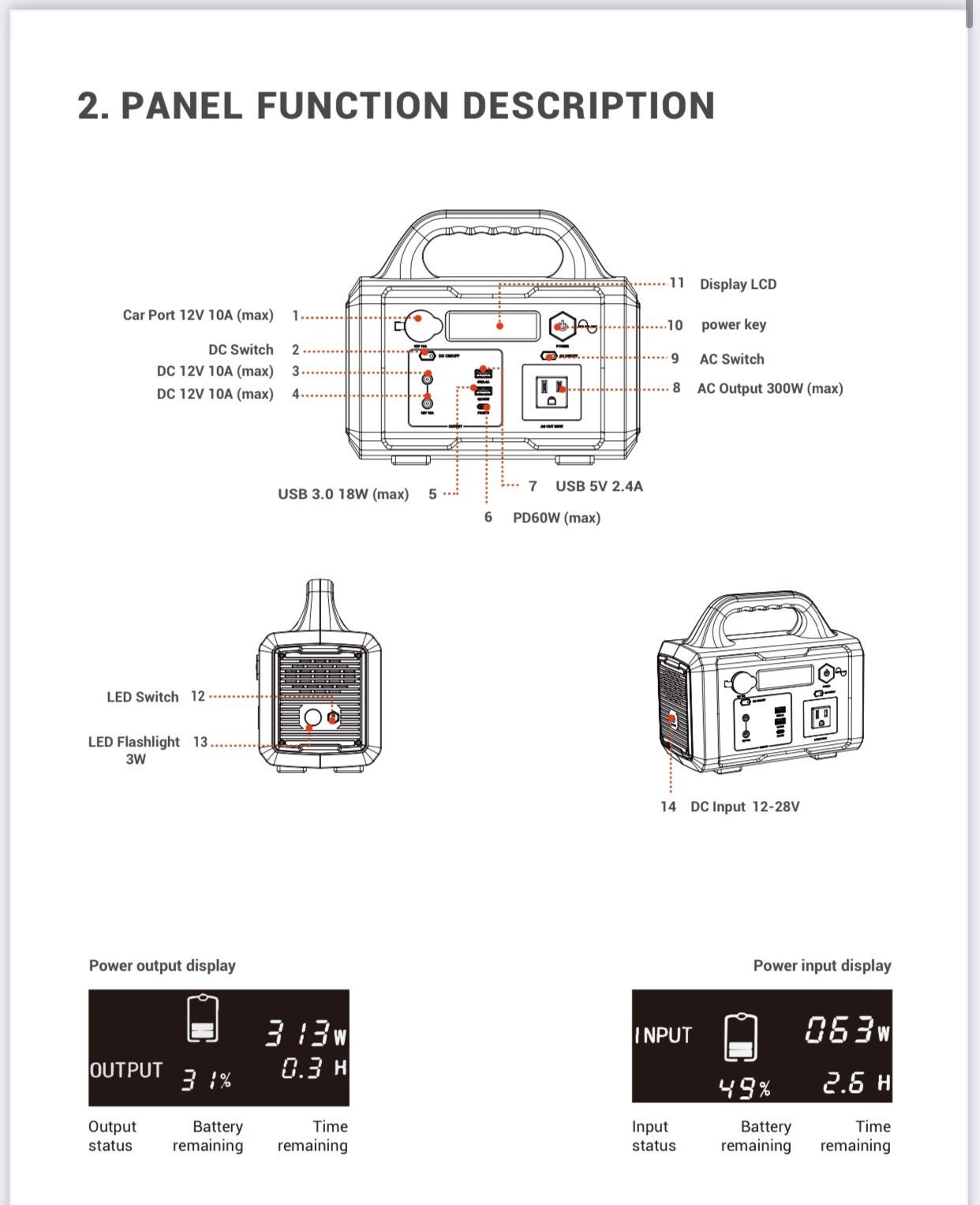 1000W Portable Power Station FlashFish-1075Wh