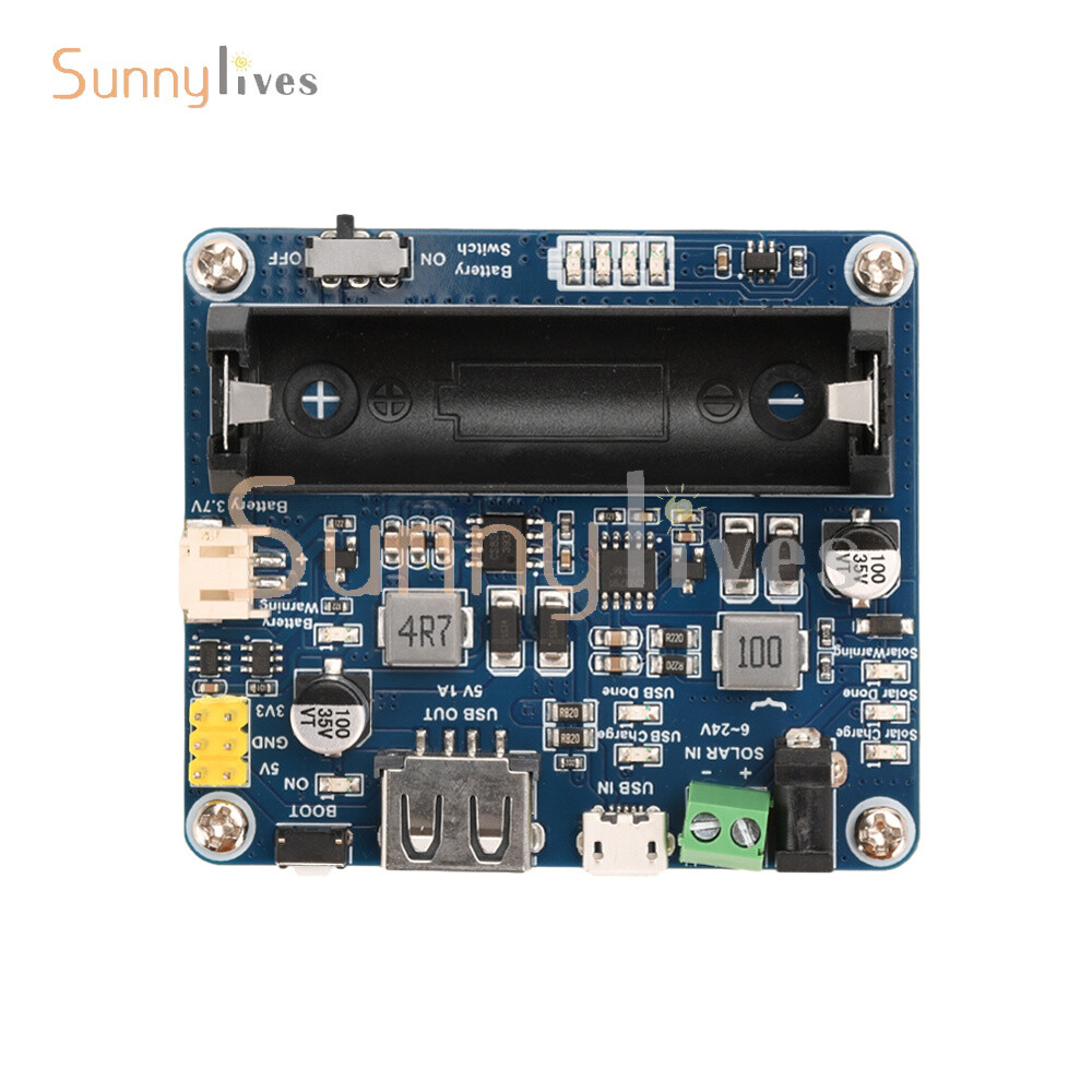 6V~24V Solar Panel Power Management Module Support MPPT 850mAh Li-ion Battery