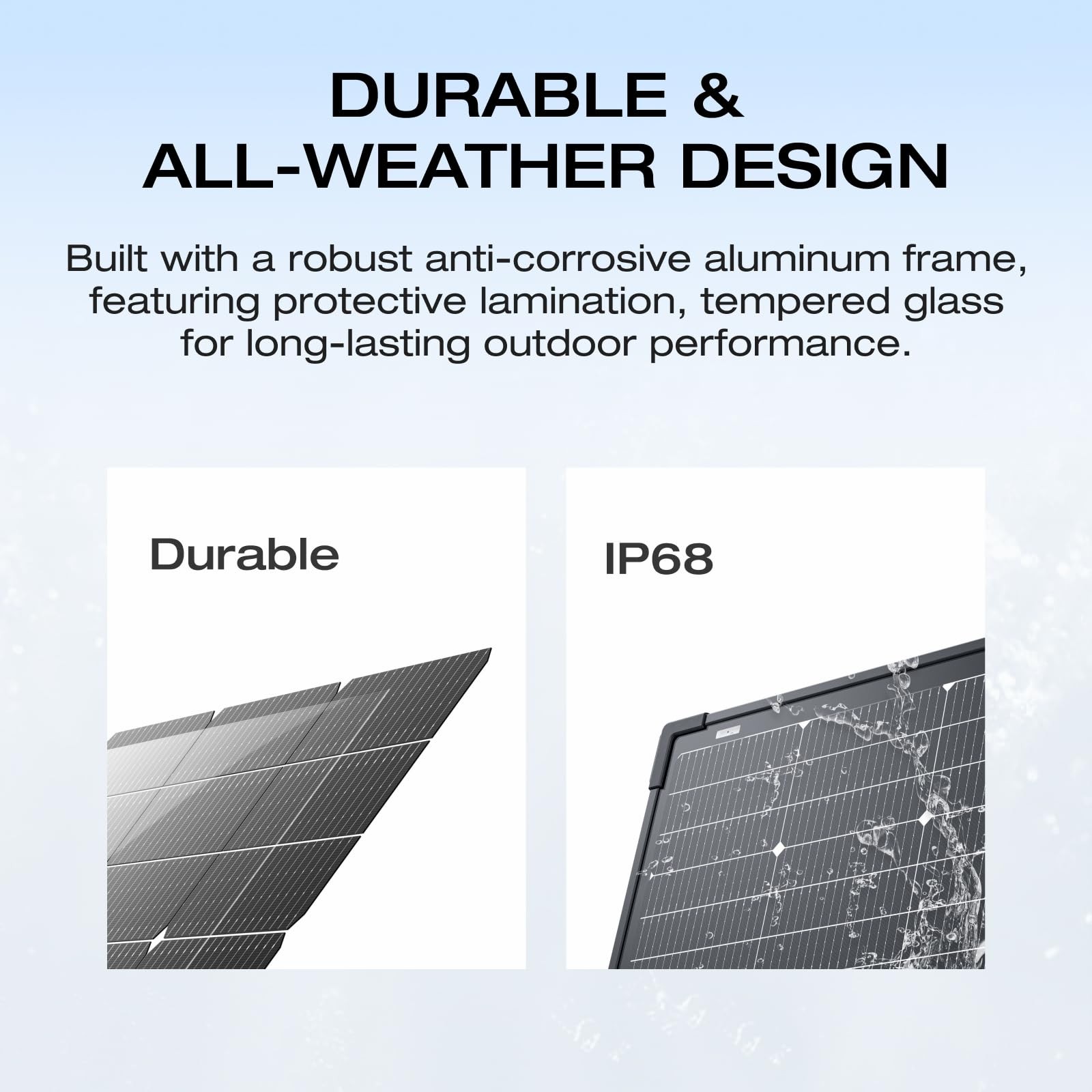 EF ECOFLOW 4PCS 125W Solar Panels, 500W Bifacial Rigid Modular Solar Panel Up…