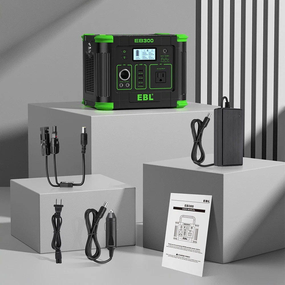 330W 288.6WH Power Station Portable Solar Charger Generator Supply Home Camping