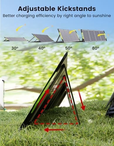 800W Portable Solar Panel, 2pcs 400W Portable Solar Panels 39V, 23% Efficienc…