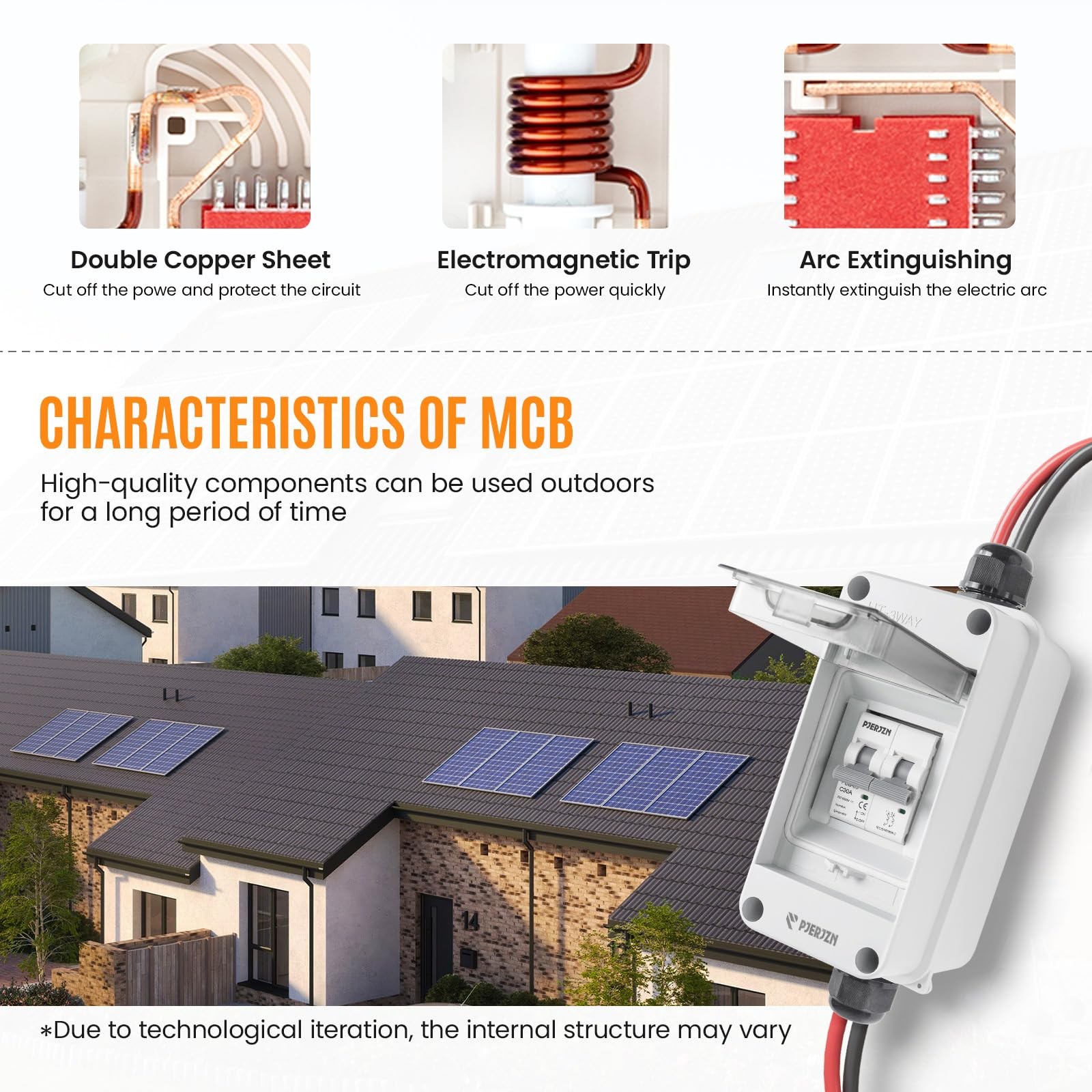 Solar Panel Disconnect Switch 1000V DC/AC 30A PV Disconnect Switch Outdoor Mi…