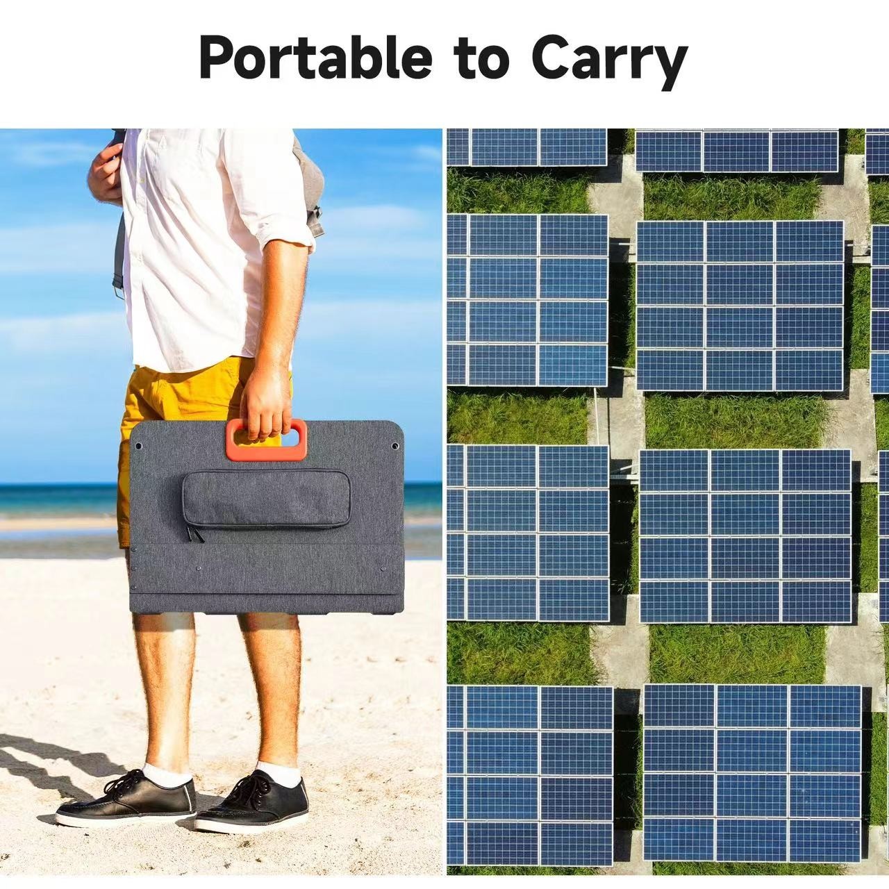 100W Portable Foldable Solar Panel IP65 Waterproof with Anderson & DC5521 Output