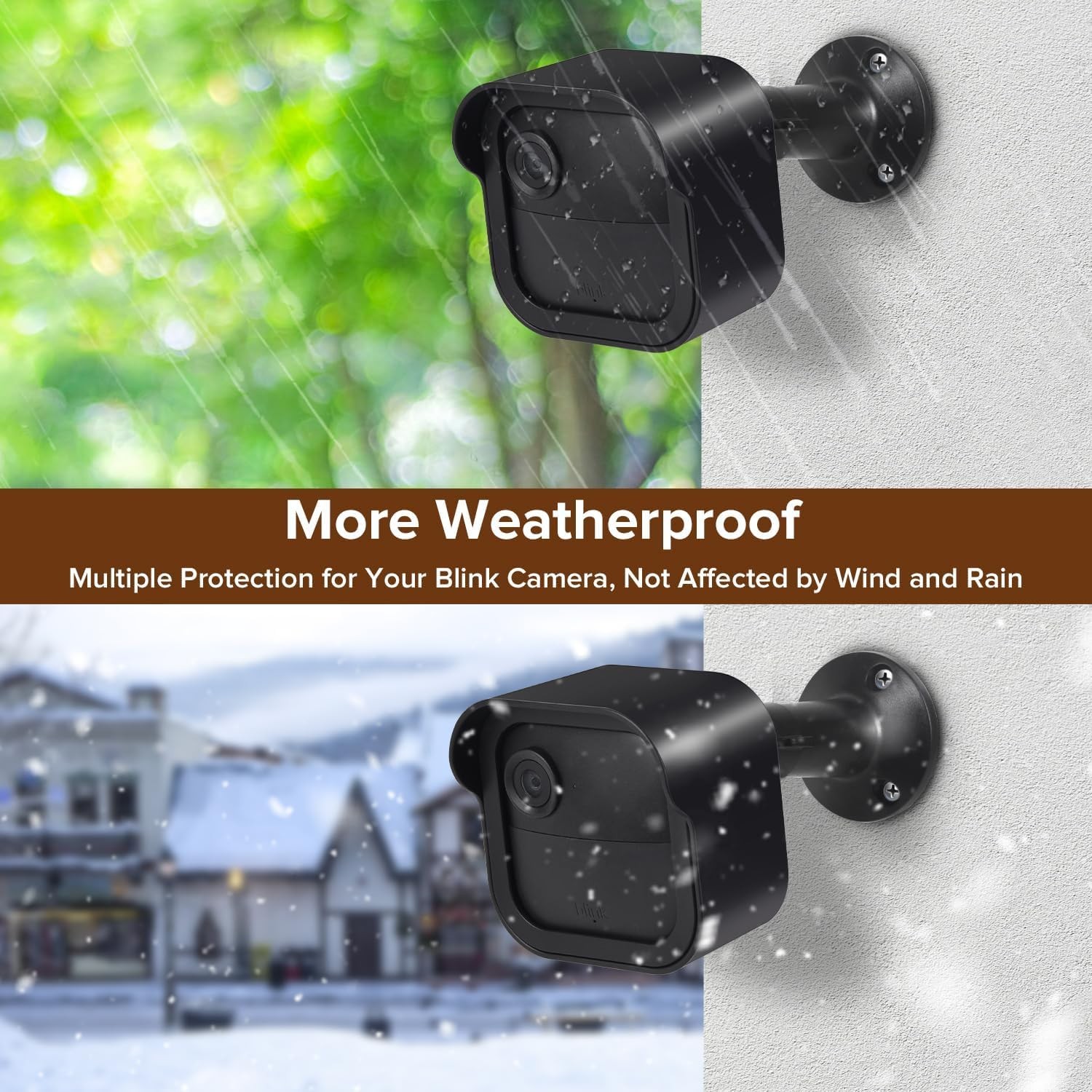 3Pack Mount for Blink Outdoor Camera, Weatherproof Protective Housing and 360°A