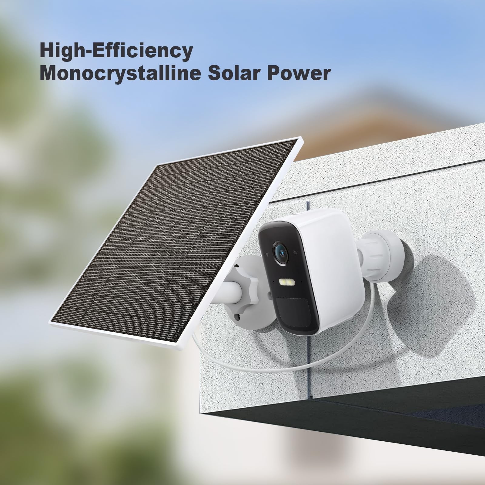 Solar Panel for Eufy Camera, 5W Solar Panel Compatible with Eufycam 3/3C/2/2 …