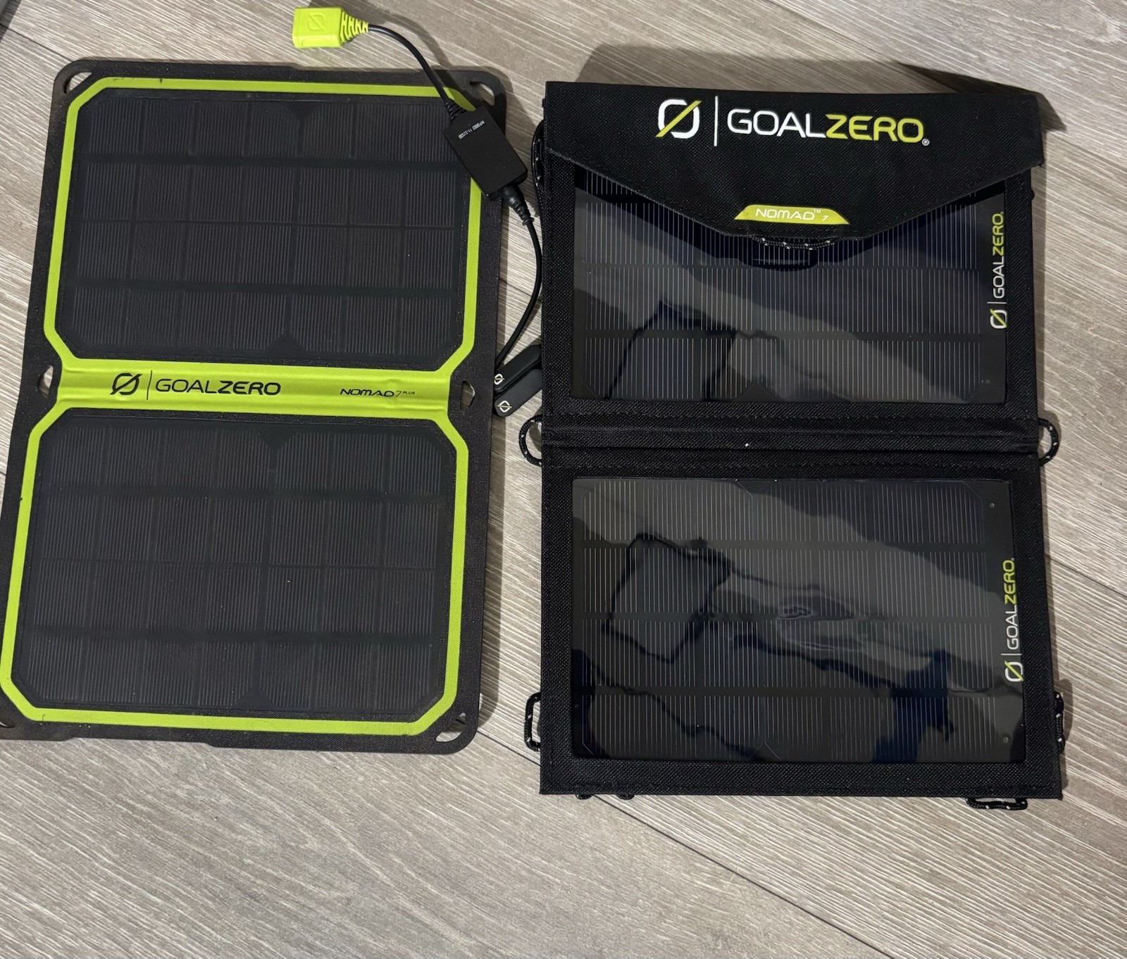Lot of 2 Goal Zero Solar Panel – Nomad 7 Plus and Nomad 7 – SOLAR PANELS ONLY