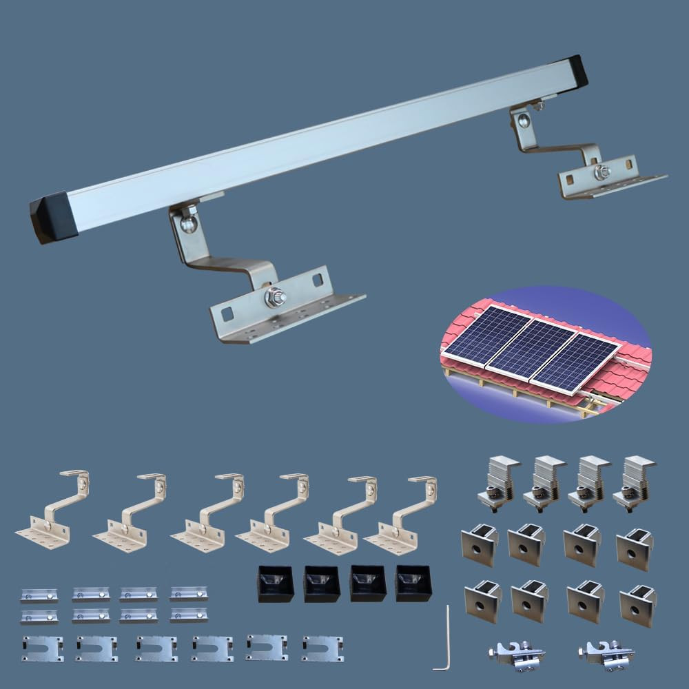 Adjustable Solar Panel Mounting Bracket Kit for Metal & Tile Roofs