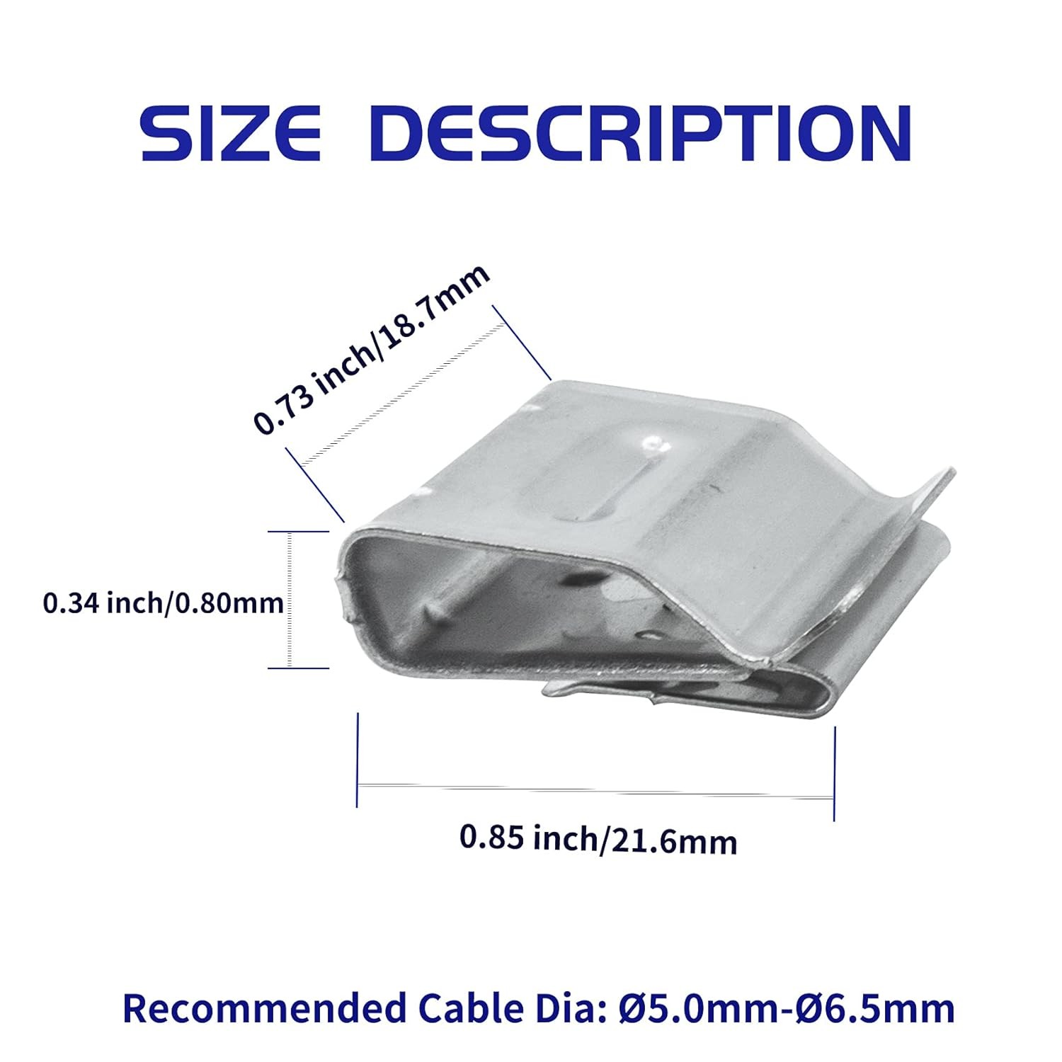 Solar Panel Photovoltaic Cable Clips Trailer Frame Wire Clamp Cable Management