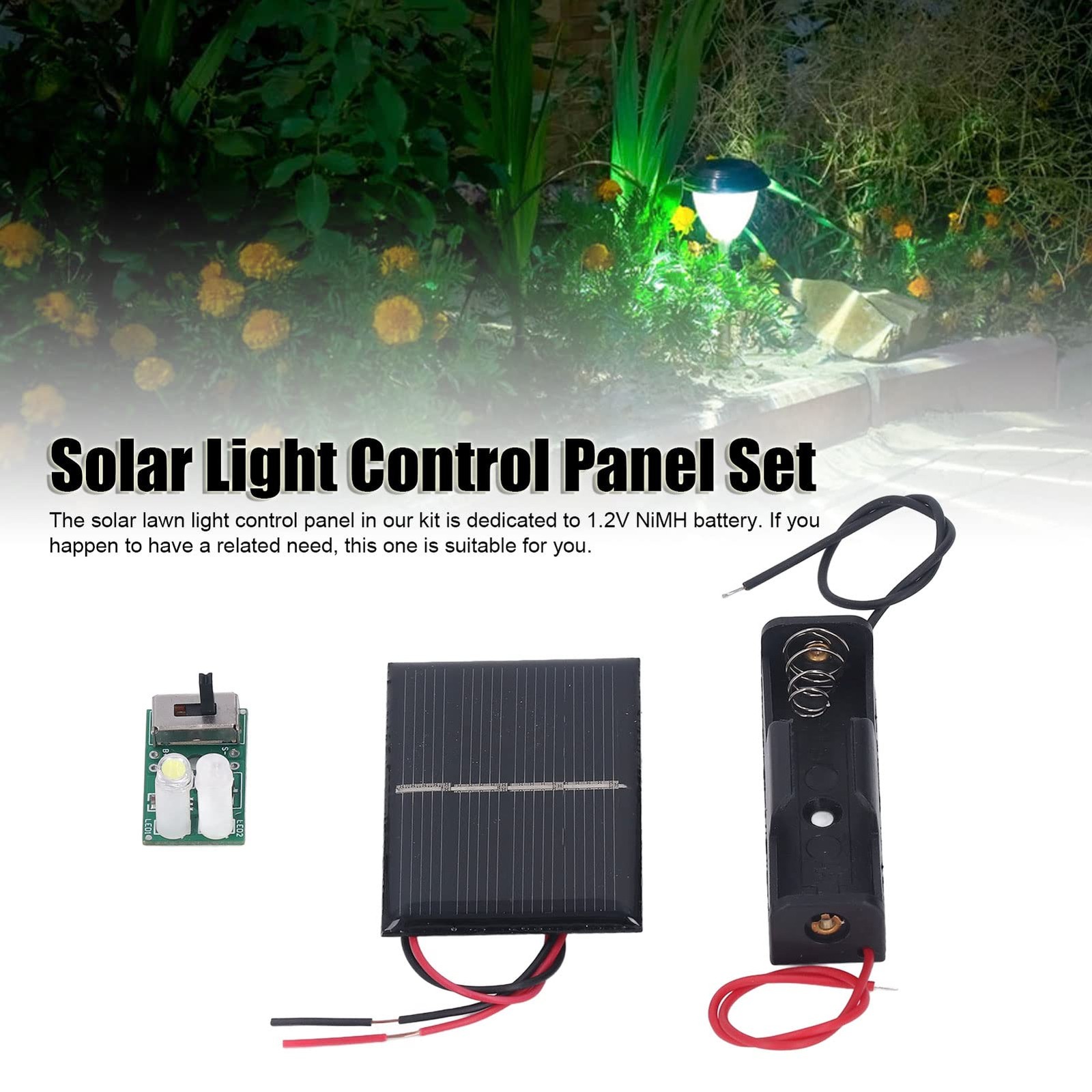 2 Sets Small Solar Panels, Mini Solar Panels, 1.2V Solar Cell with PCB Board,…