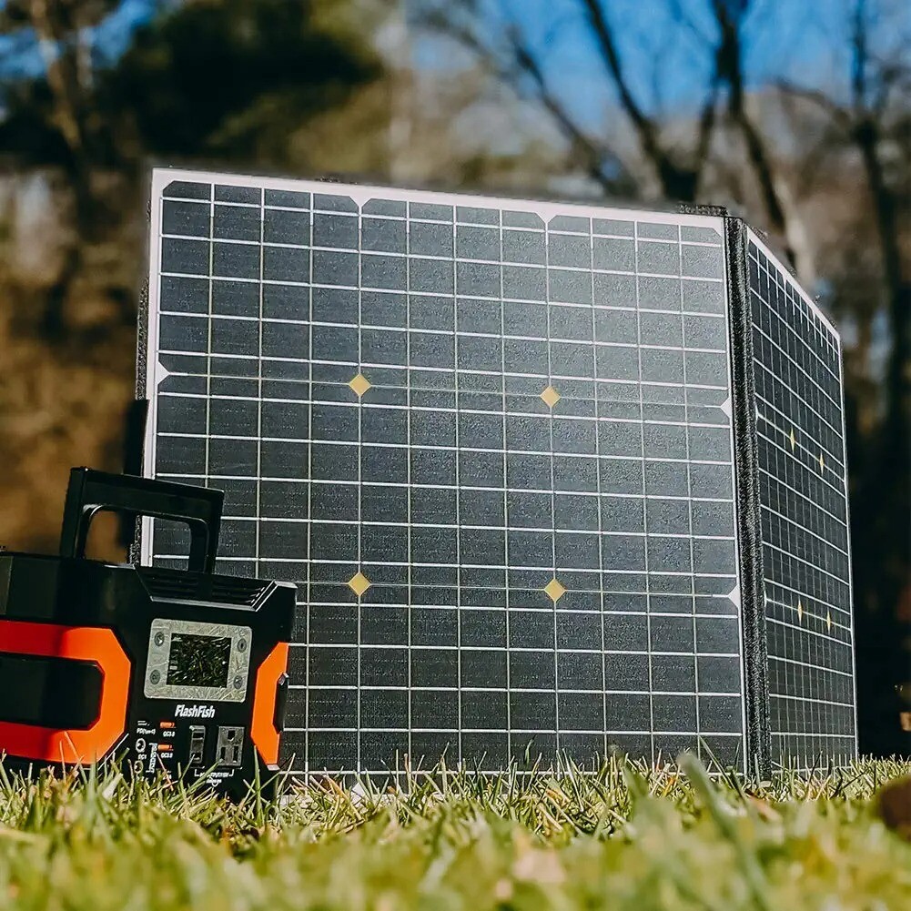 FlashFish SP18V100W Portable Solar Panel Foldable Solar Collector For Power Bank