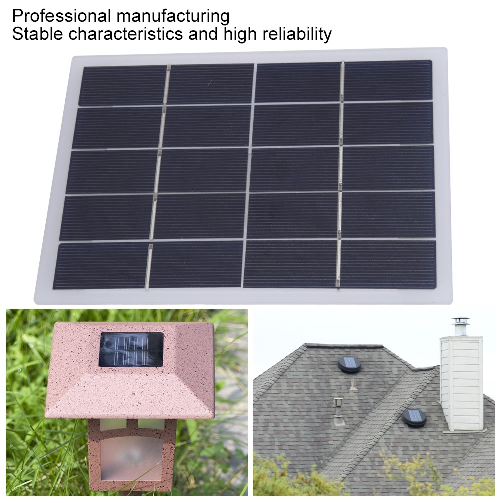 3W 5V DIY Solar Panel Laminated Board 170x130mm White
