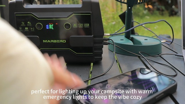 Solar Generator 155Wh Portable Power Station 30W Solar Panel 2x100W AC Outlets