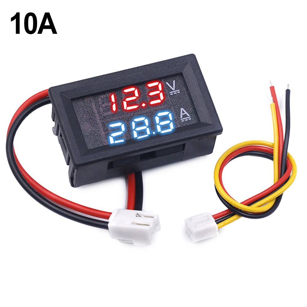 Convenient for current Meter Panel Dual Display Digital 10A 2 IN 1 DC0-100V