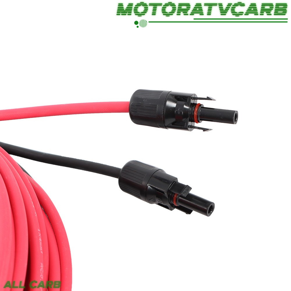 ALL-CARB 12AWG 20M Black+Red Solar Panel Extension Cable Wire+Connector