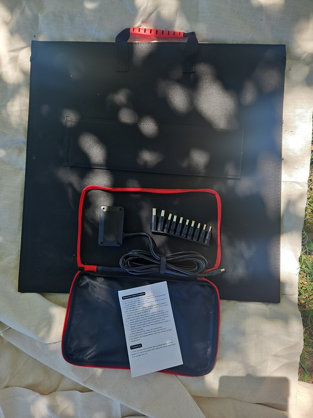 Gooloo Solar 100, 18V 100W Portable Solar Panel for Camping, Road Trip, Eme