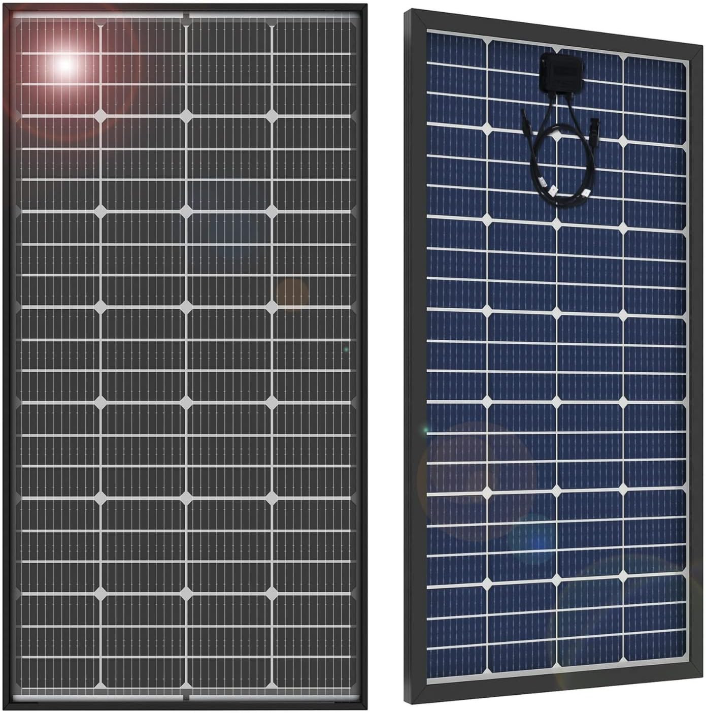 JJN Bifacial 200 Watt Solar Panel 12V 10BB Monocrystalline Solar Panels High Eff