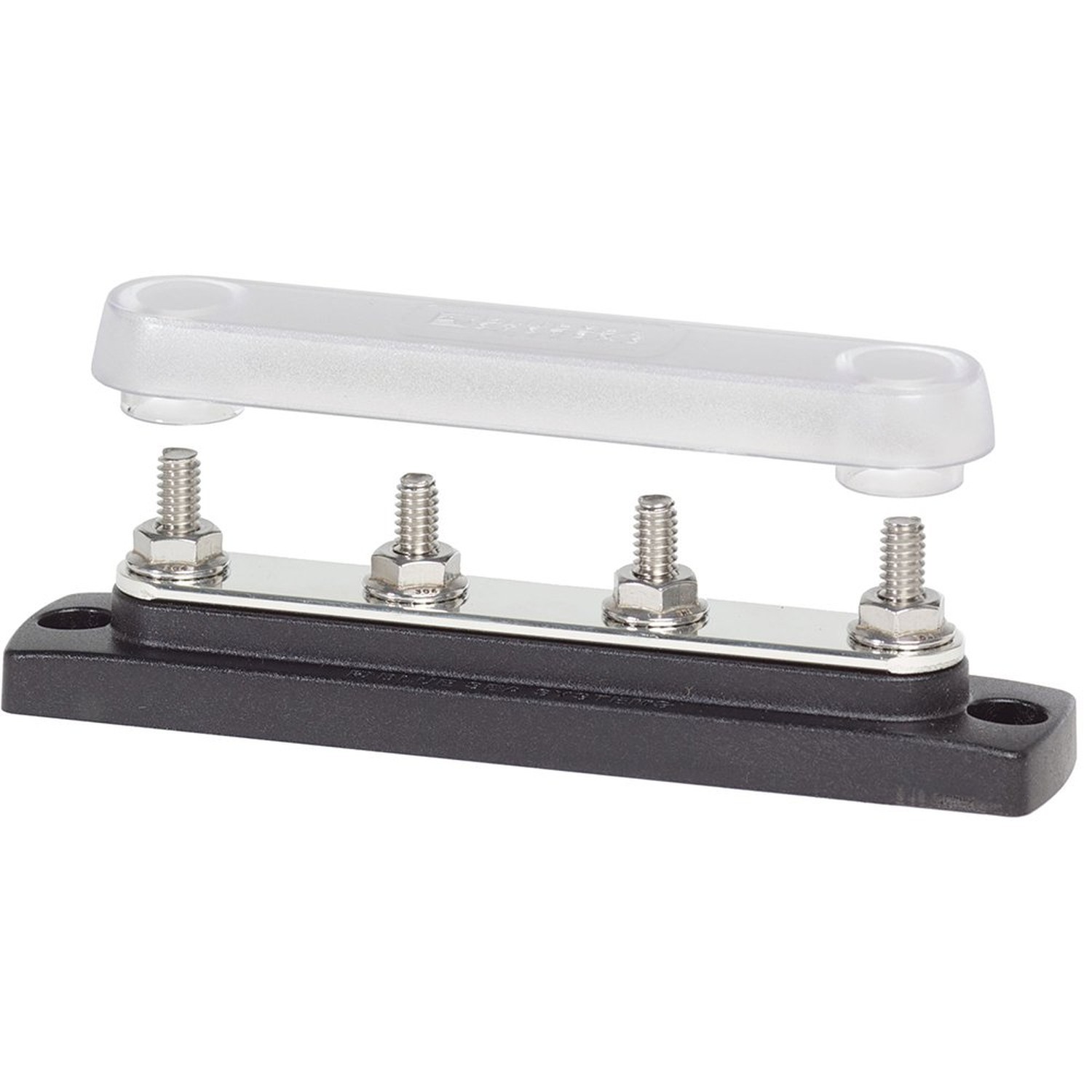 Blue Sea Systems 2307 150 Amp Common BusBar with 4 studs and a cover, With Co…